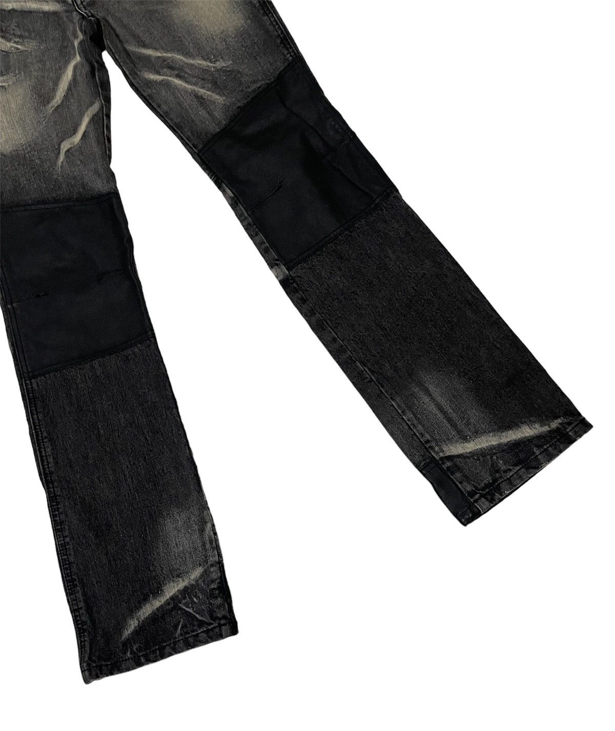 BUFFALO BOBS × If Six Was Nine × Le Grande Bleu (L.G.B.) Buffalo Jeans Leather Knee Distressed Regular Denim Size US 30 / EU 46 - 4 Thumbnail