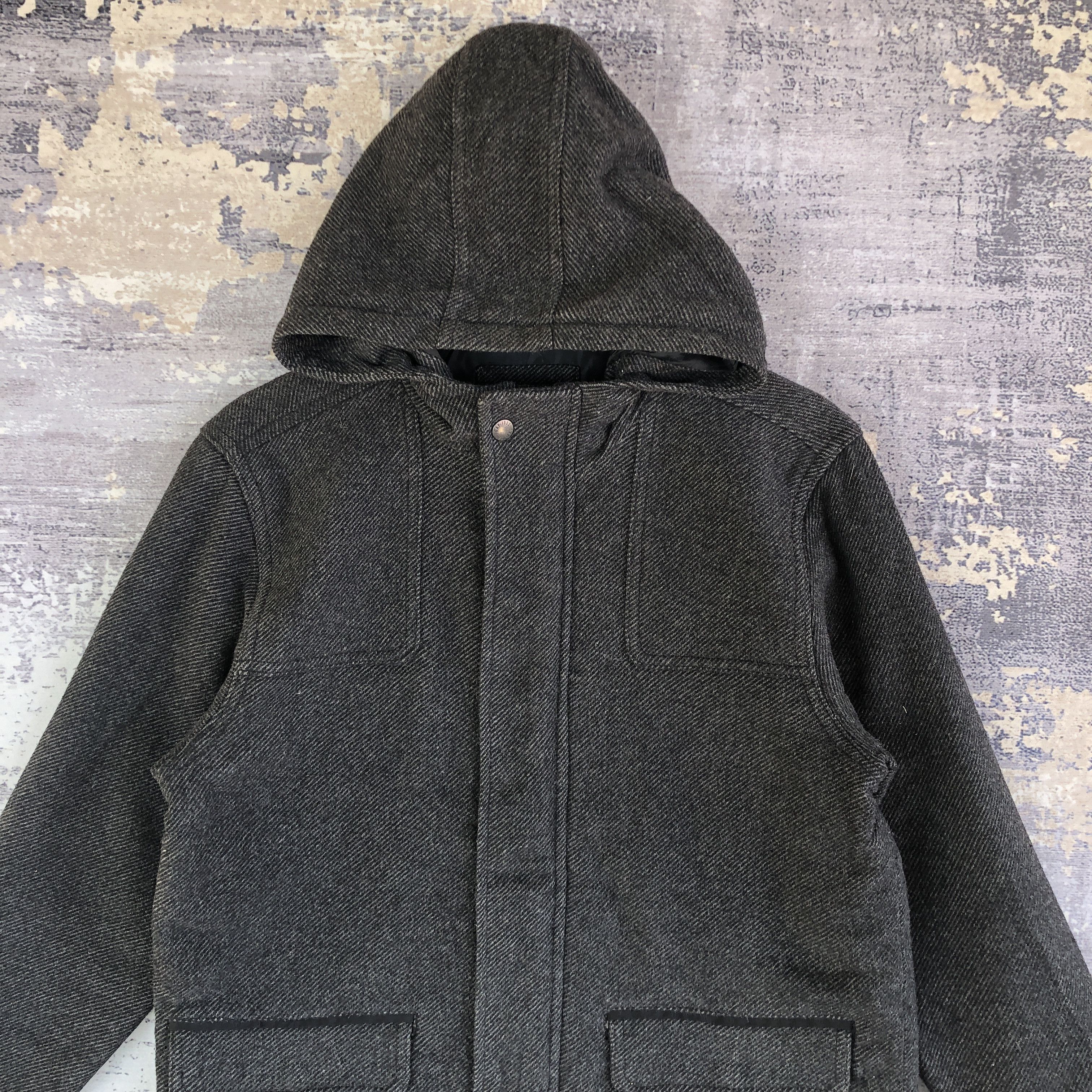 Gap × Vintage Vintage GAP Puffer Jacket GAP Hoodie Wool Jacket Size US M / EU 48-50 / 2 - 2 Thumbnail