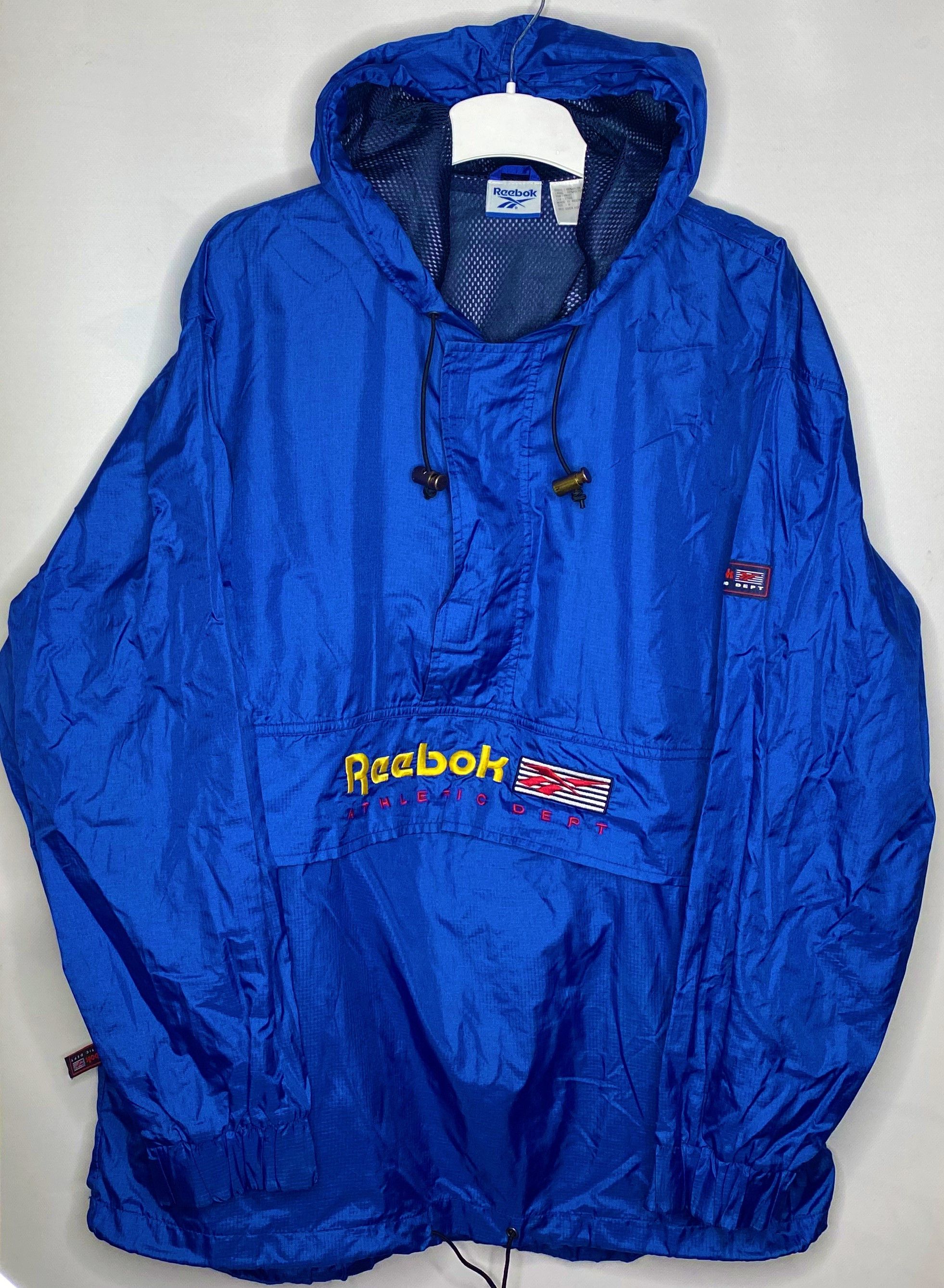 Reebok × Vintage REEBOK ATHLETIC DEPT VINTAGE 90s NAVY HALF ZIP JACKET Size US M / EU 48-50 / 2 - 1 Thumbnail