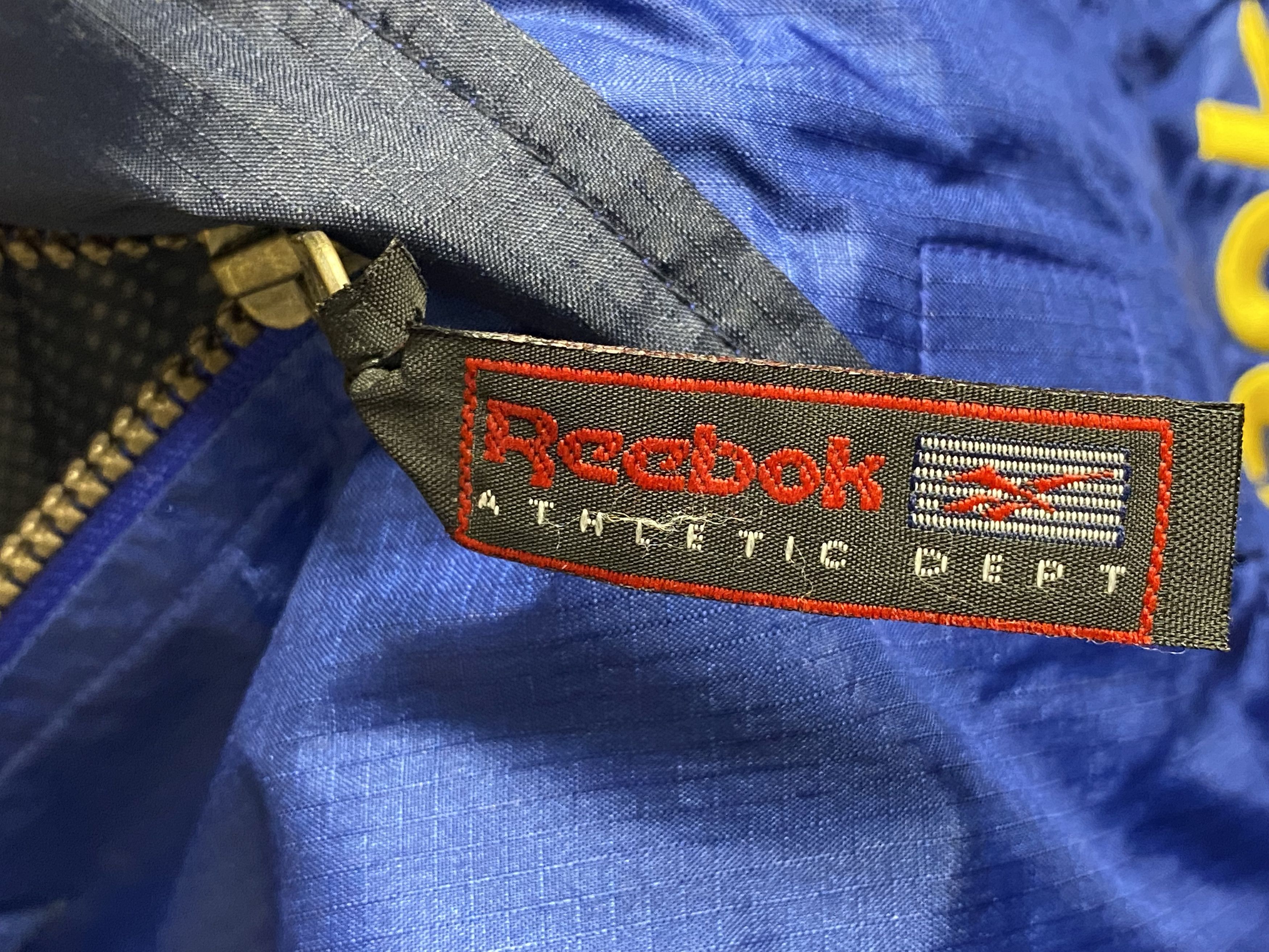 Reebok × Vintage REEBOK ATHLETIC DEPT VINTAGE 90s NAVY HALF ZIP JACKET Size US M / EU 48-50 / 2 - 3 Thumbnail