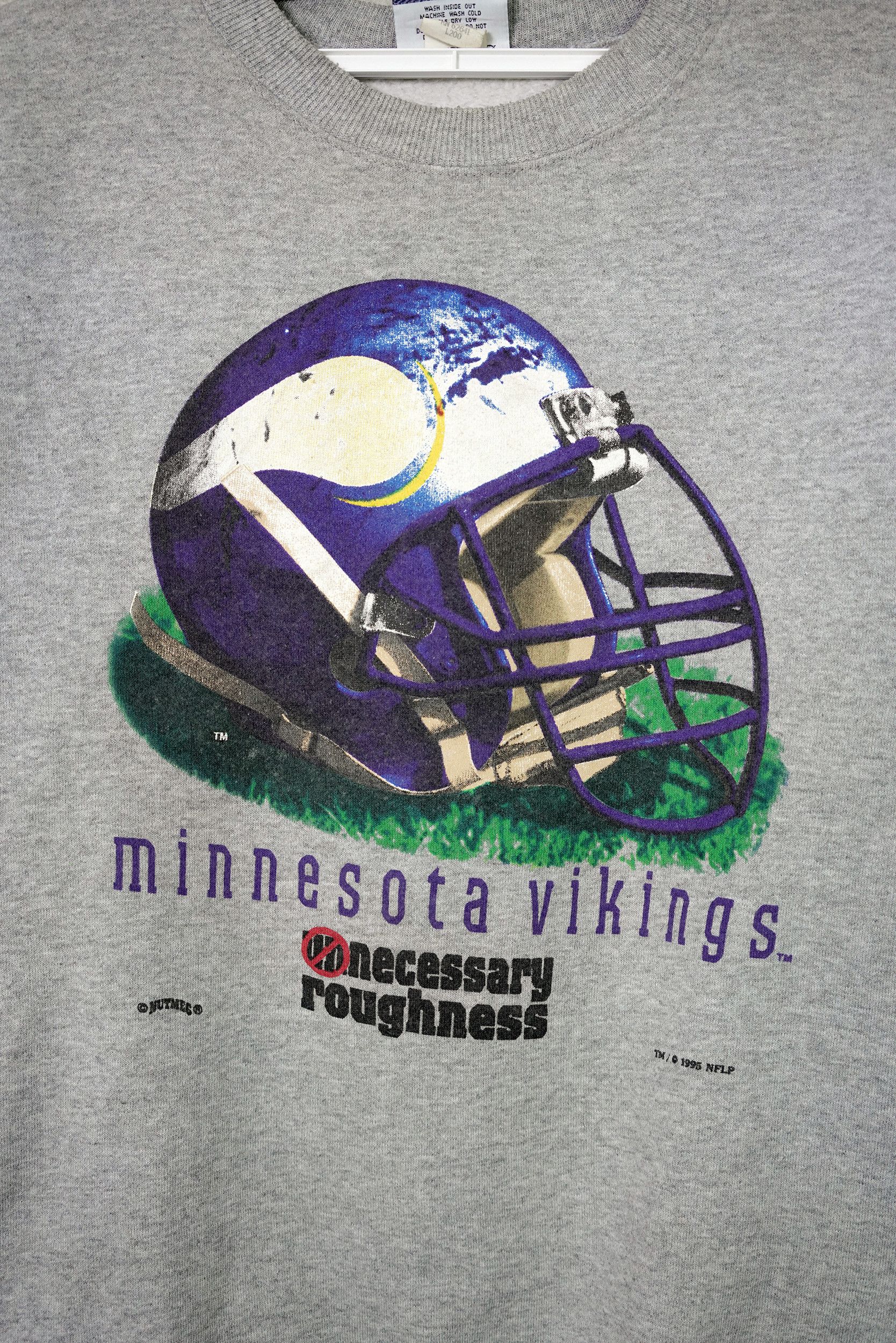 NFL Vintage 90s Minnesato Vikings Sweatshirt, USA Size US XL / EU 56 / 4 - 2 Thumbnail