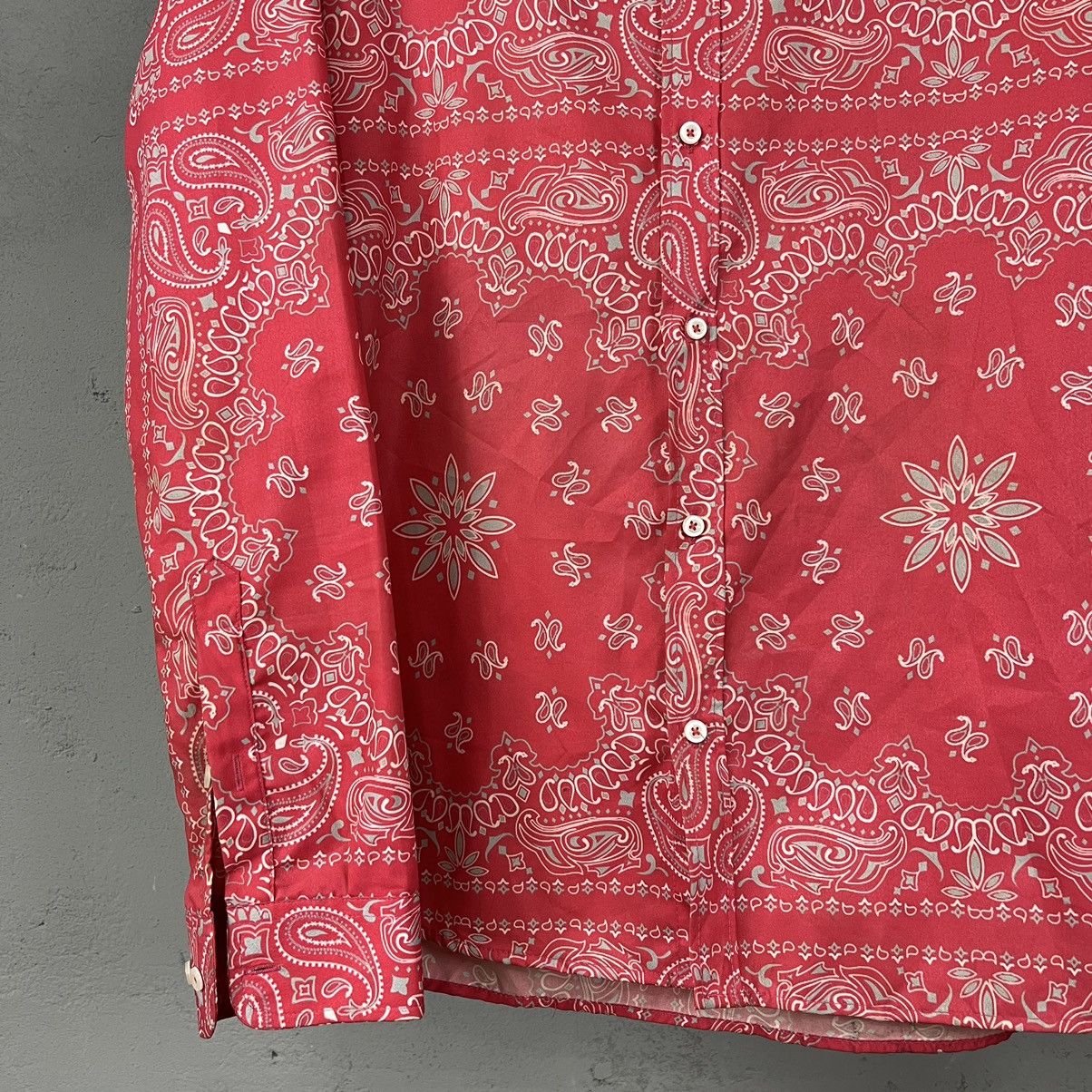 Vintage BANDANA MONOGRAM RARE Y2K SHIRT - № 1220 Size US L / EU 52-54 / 3 - 4 Thumbnail