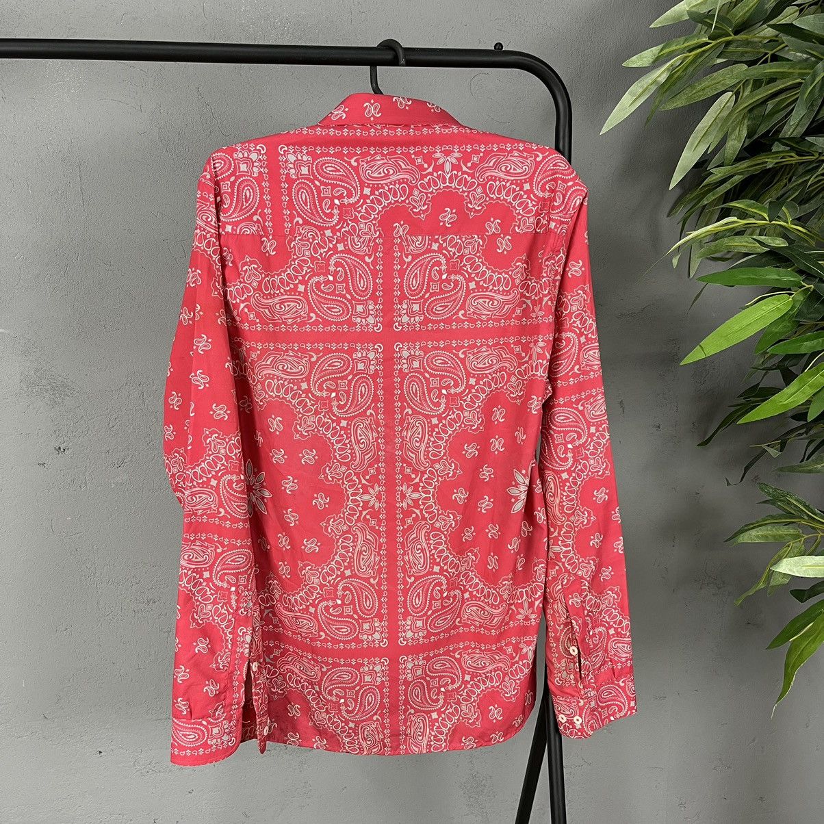 Vintage BANDANA MONOGRAM RARE Y2K SHIRT - № 1220 Size US L / EU 52-54 / 3 - 5 Thumbnail