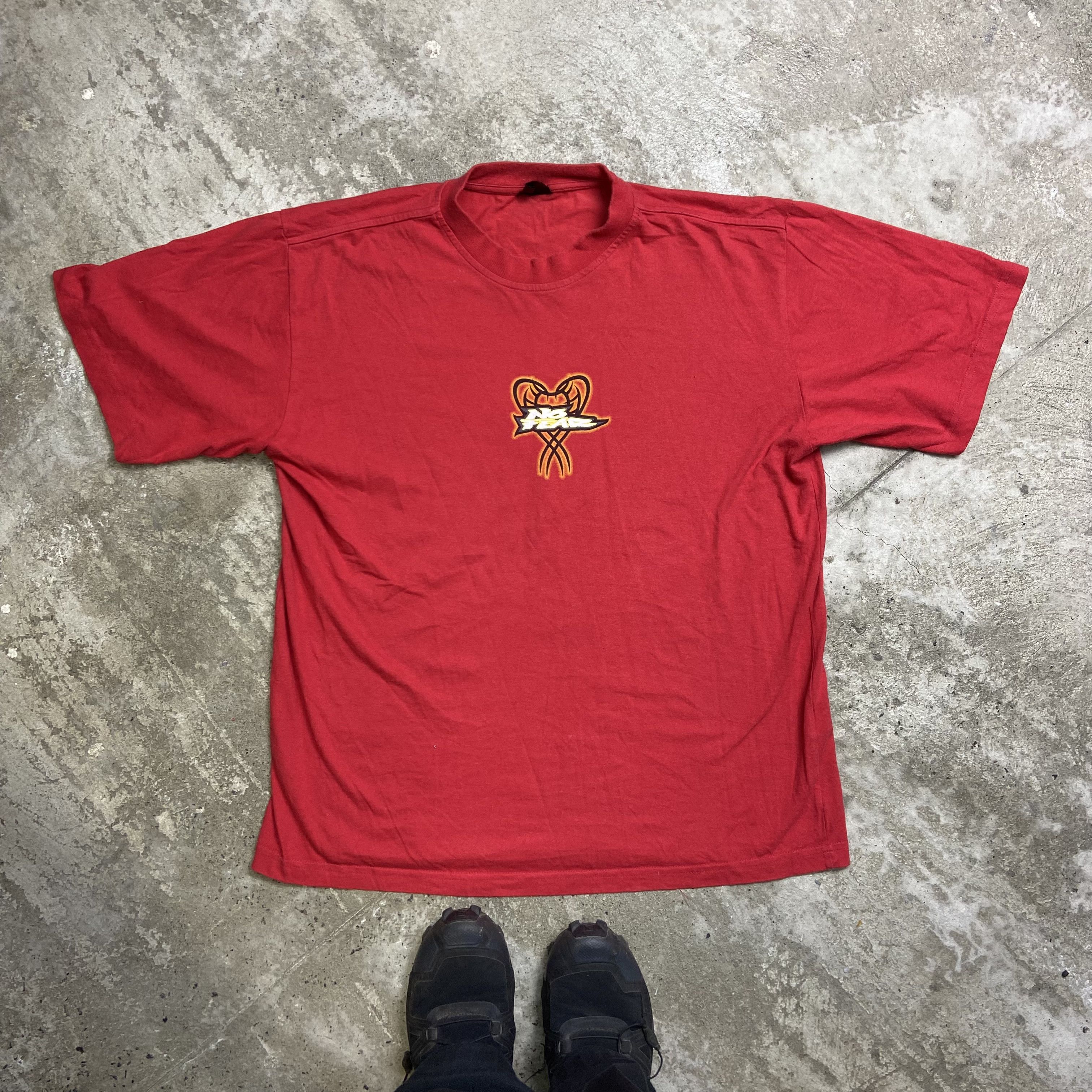 No Fear 1990s NO FEAR FLAME SNAKE ARCHIVE VINTAGE RARE TEE - № 136 Size US XL / EU 56 / 4 - 2 Thumbnail