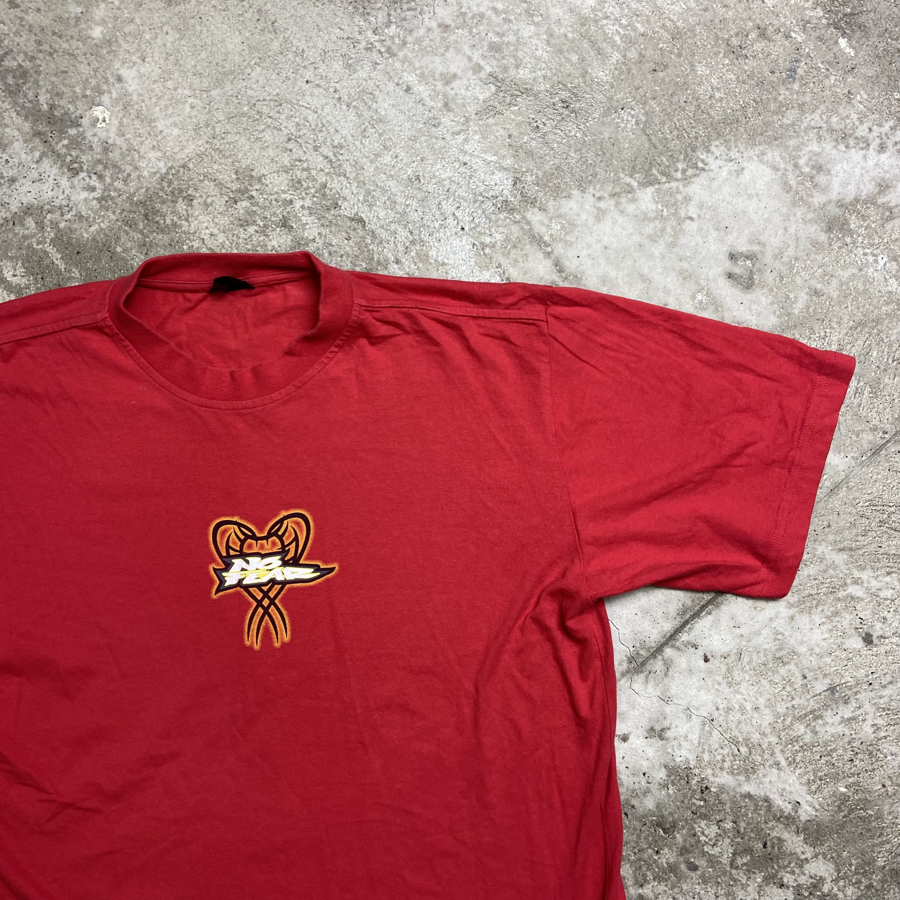 No Fear 1990s NO FEAR FLAME SNAKE ARCHIVE VINTAGE RARE TEE - № 136 Size US XL / EU 56 / 4 - 4 Thumbnail