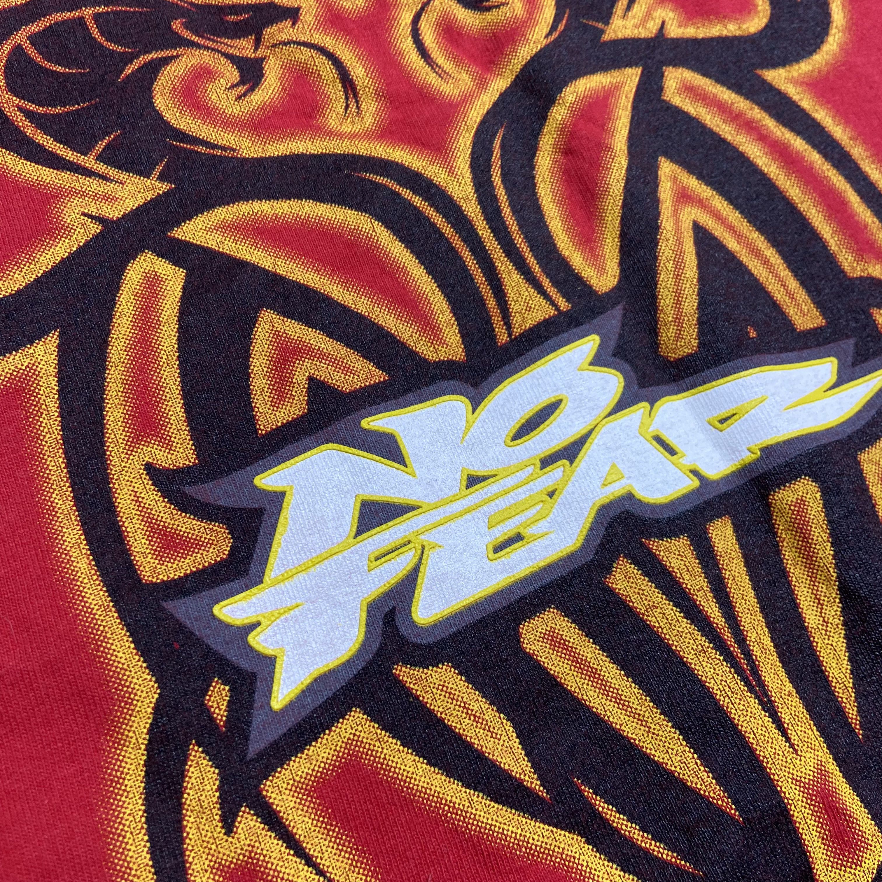 No Fear 1990s NO FEAR FLAME SNAKE ARCHIVE VINTAGE RARE TEE - № 136 Size US XL / EU 56 / 4 - 7 Thumbnail