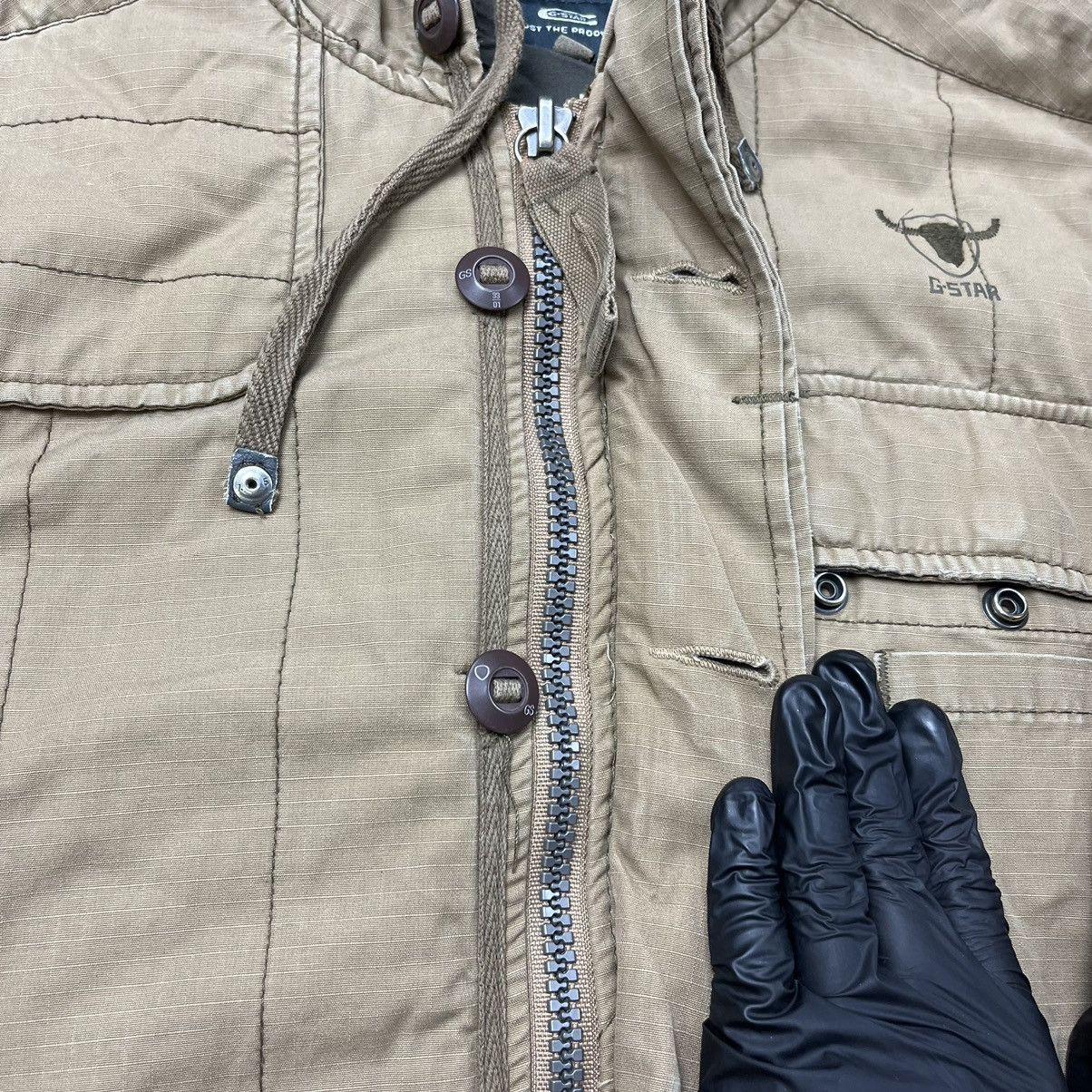 G-Star MULTIPOCKET G-STAR RAW Y2K RARE BONDAGE JACKET - № 2227 Size US M / EU 48-50 / 2 - 9 Thumbnail