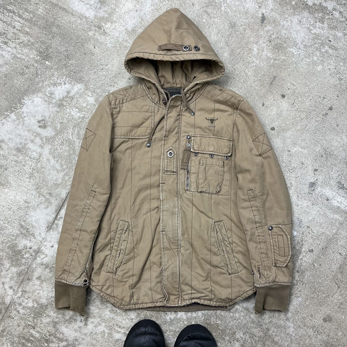 MULTIPOCKET G-STAR RAW Y2K RARE BONDAGE JACKET - № 2227