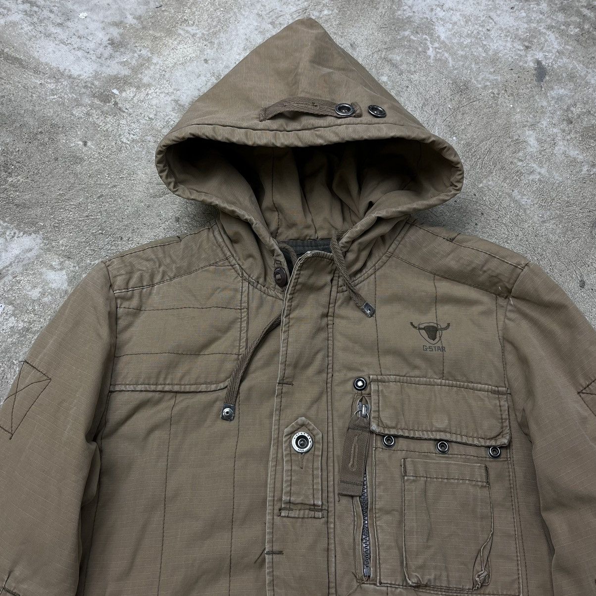 G-Star MULTIPOCKET G-STAR RAW Y2K RARE BONDAGE JACKET - № 2227 Size US M / EU 48-50 / 2 - 5 Thumbnail