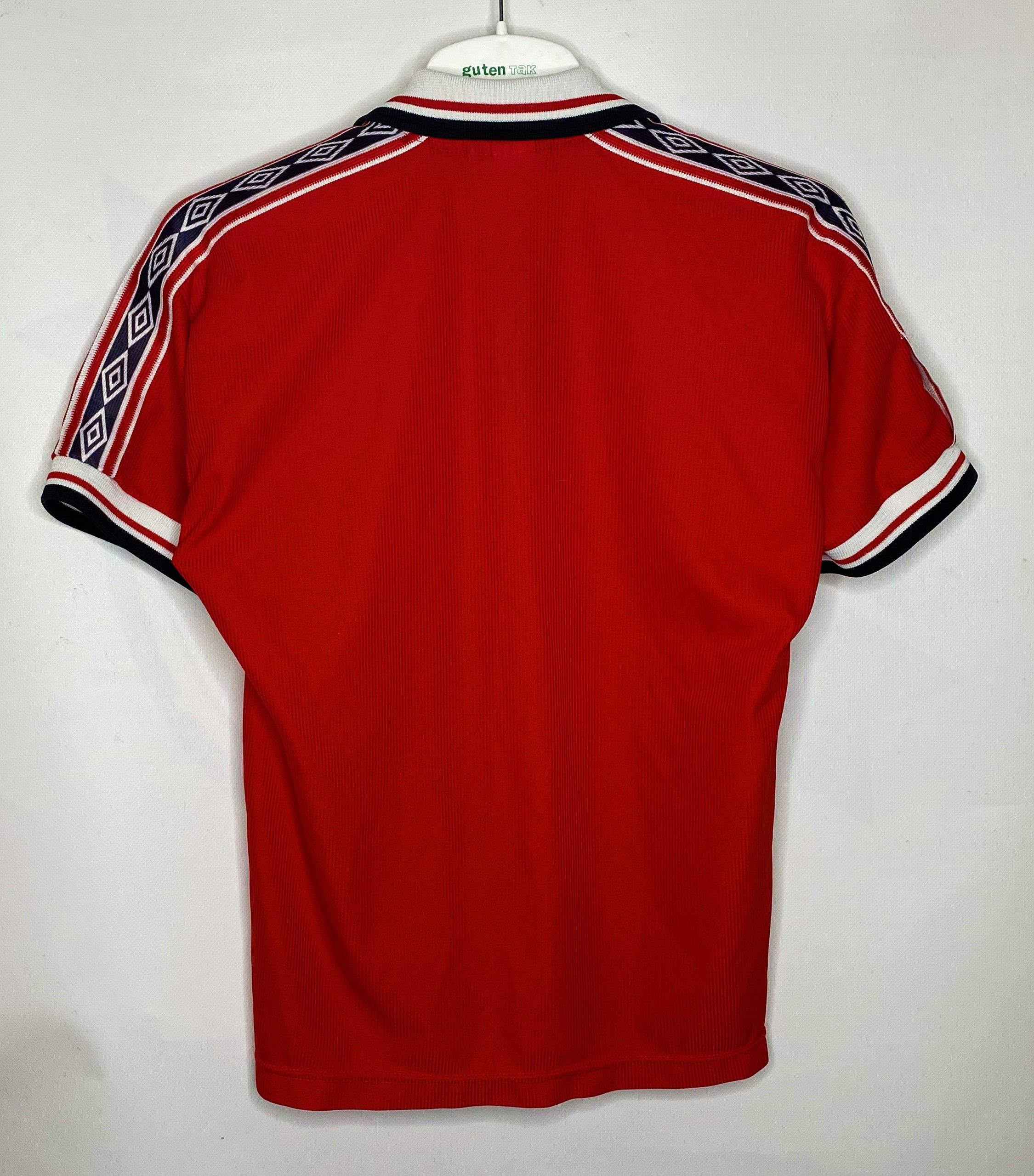 Umbro × Vintage MANCHESTER UNITED 1998 2000 HOME FOOTBALL SHIRT SOCCER Size US XXS / EU 40 - 2 Thumbnail