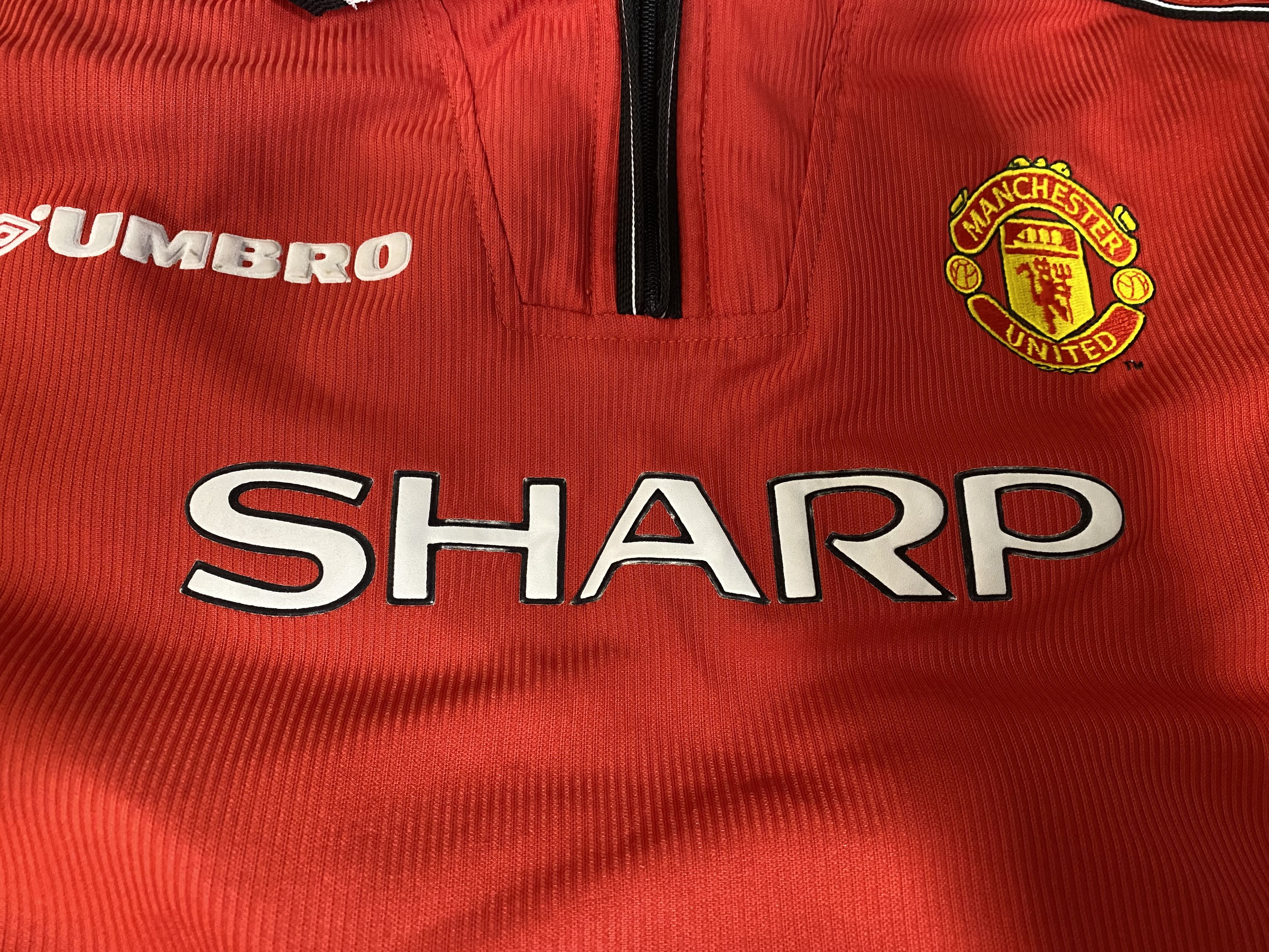 Umbro × Vintage MANCHESTER UNITED 1998 2000 HOME FOOTBALL SHIRT SOCCER Size US XXS / EU 40 - 3 Thumbnail