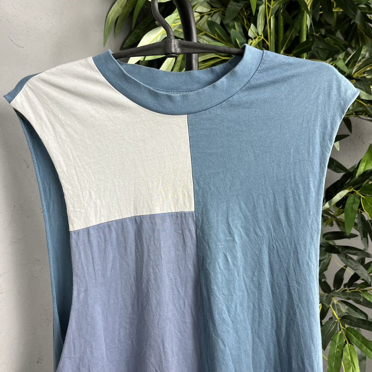 LSDworldpeace ASYMMETRIC GEOMETRY ATCHIVE OVERSIZED BOXY TANK TOP 723 Size US L / EU 52-54 / 3 - 3 Thumbnail