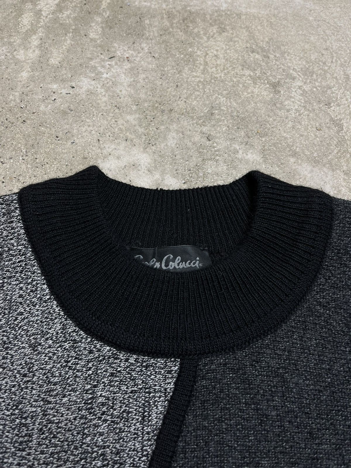 Carlo Colucci DMT FACE ARCHIVE CARLO COLUCCI VERY RARE KNITTED SWEATER 80s Size US L / EU 52-54 / 3 - 10 Thumbnail