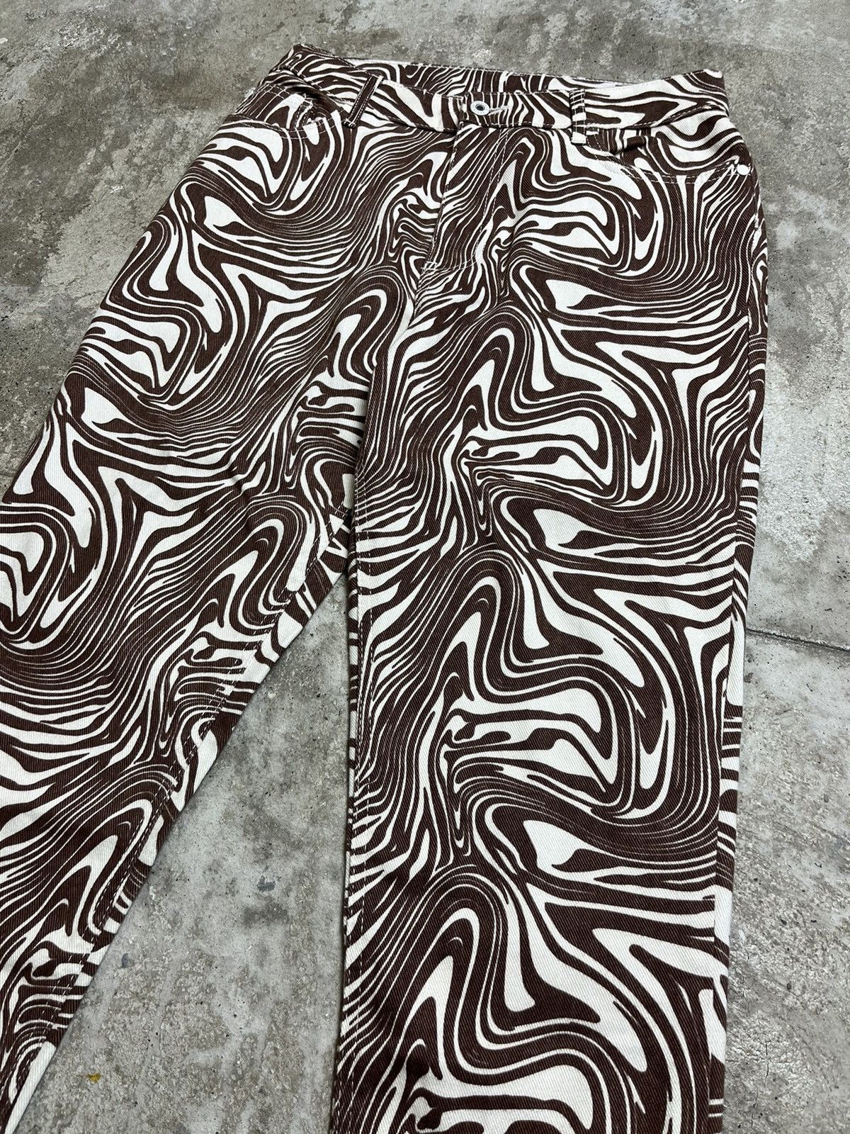 Other LSD VISUALS ARCHIVE TRIP MONOGRAM JEANS PANTS 3173 Size US 32 / EU 48 - 3 Thumbnail