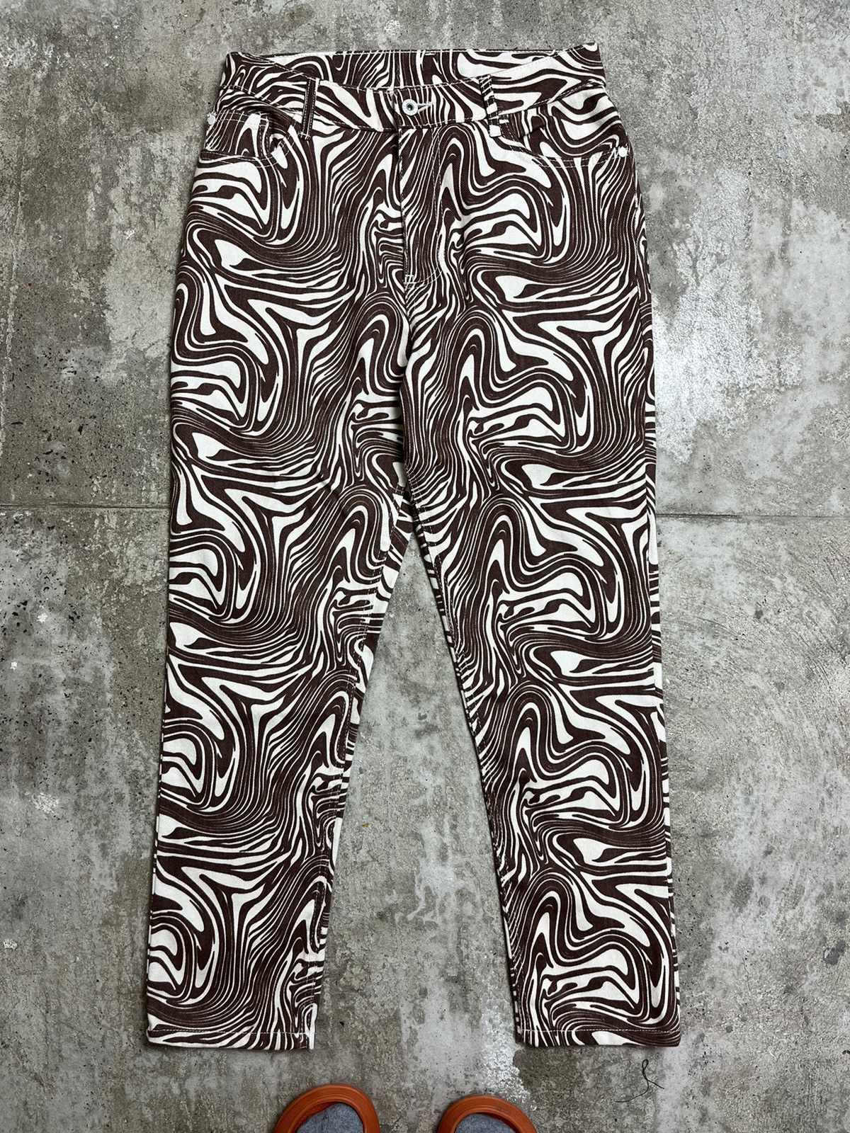 Other LSD VISUALS ARCHIVE TRIP MONOGRAM JEANS PANTS 3173 Size US 32 / EU 48 - 2 Thumbnail