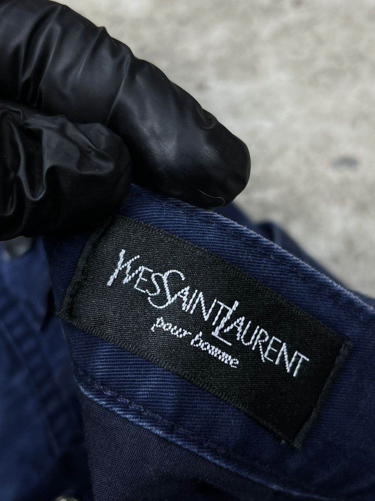 Vintage YSL RARE EMBROIDERED LOGO POCKET PANTS Size US 32 / EU 48 - 8 Thumbnail