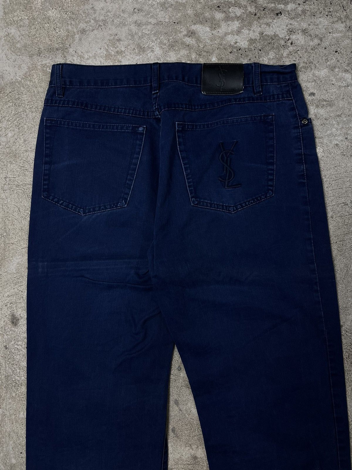 Vintage YSL RARE EMBROIDERED LOGO POCKET PANTS Size US 32 / EU 48 - 3 Thumbnail