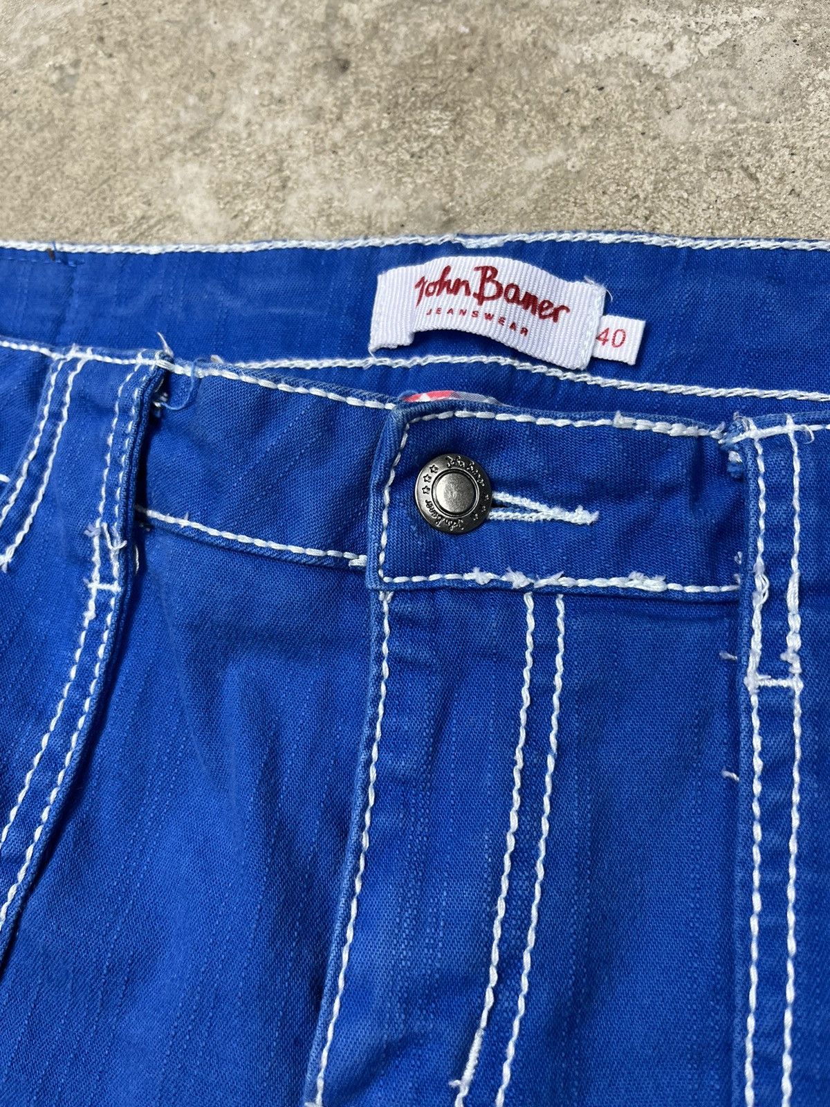 Japanese Brand CONTRAST STITCHING - RARE FLARE JEANS PANTS - 3186 Size US 32 / EU 48 - 12 Thumbnail