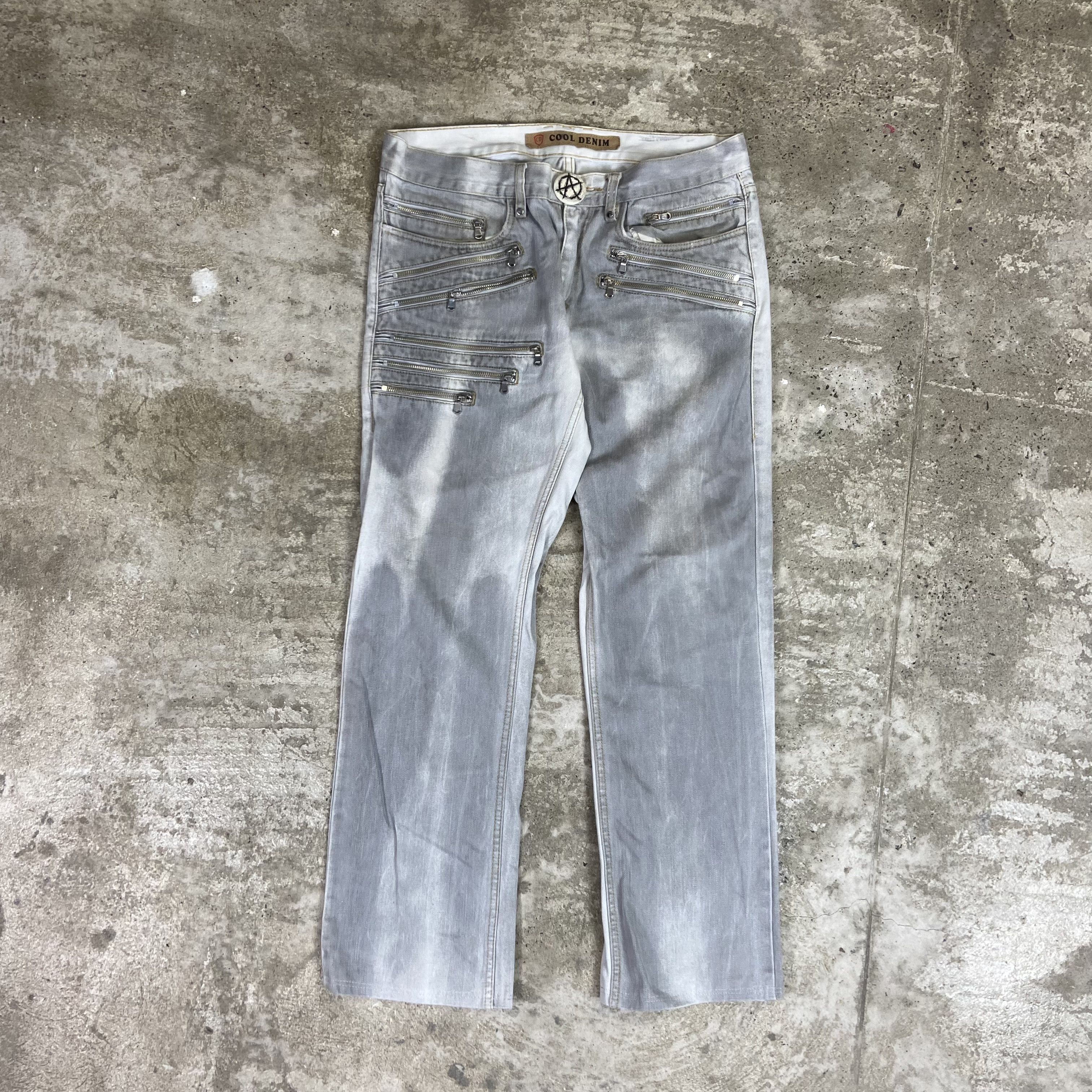 Other ARCHIVE MULTIPZIPPY ANARCHY COOL BONDAGE FADE PANTS - № 3106 Size US 34 / EU 50 - 2 Thumbnail