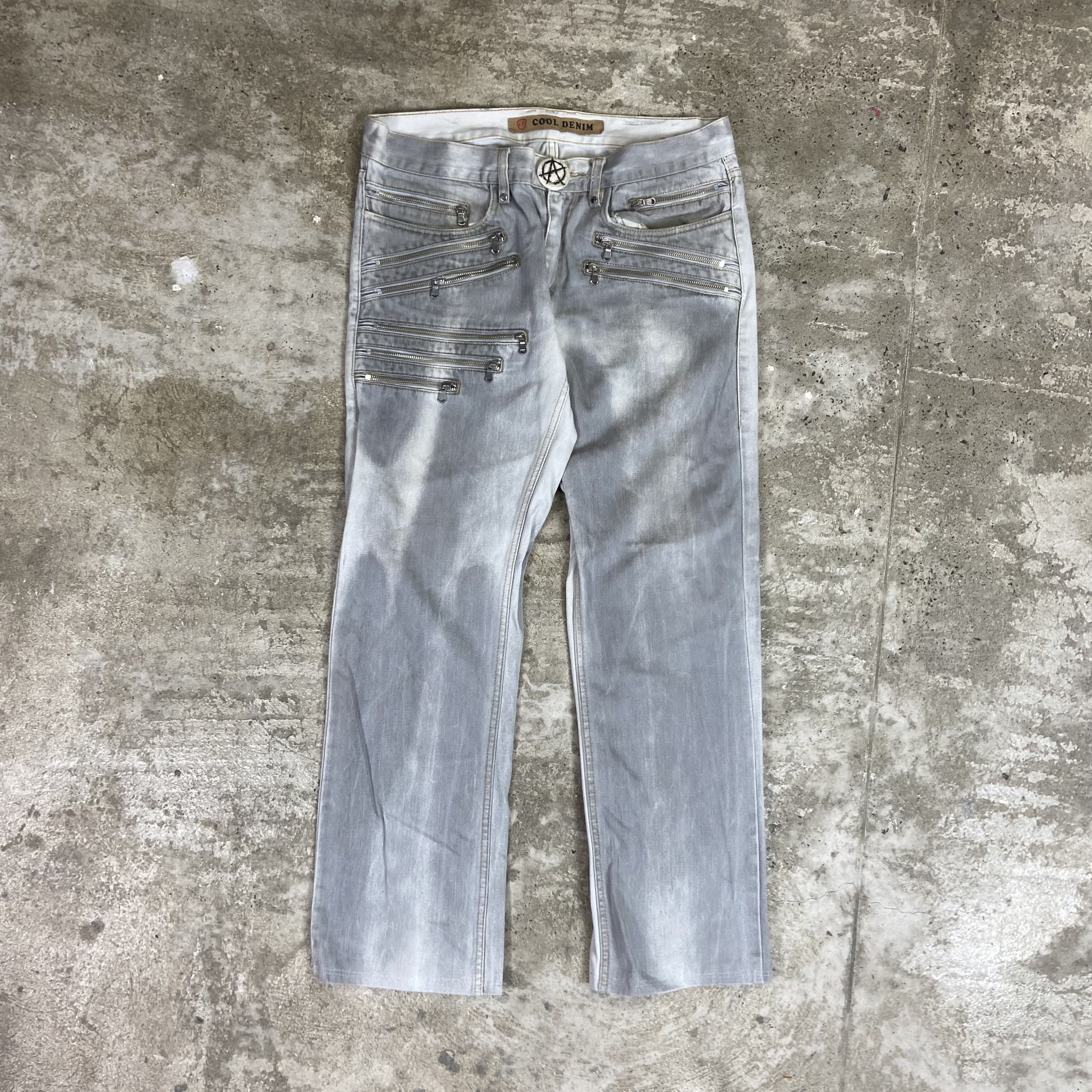 Other ARCHIVE MULTIPZIPPY ANARCHY COOL BONDAGE FADE PANTS - № 3106 Size US 34 / EU 50 - 1 Thumbnail