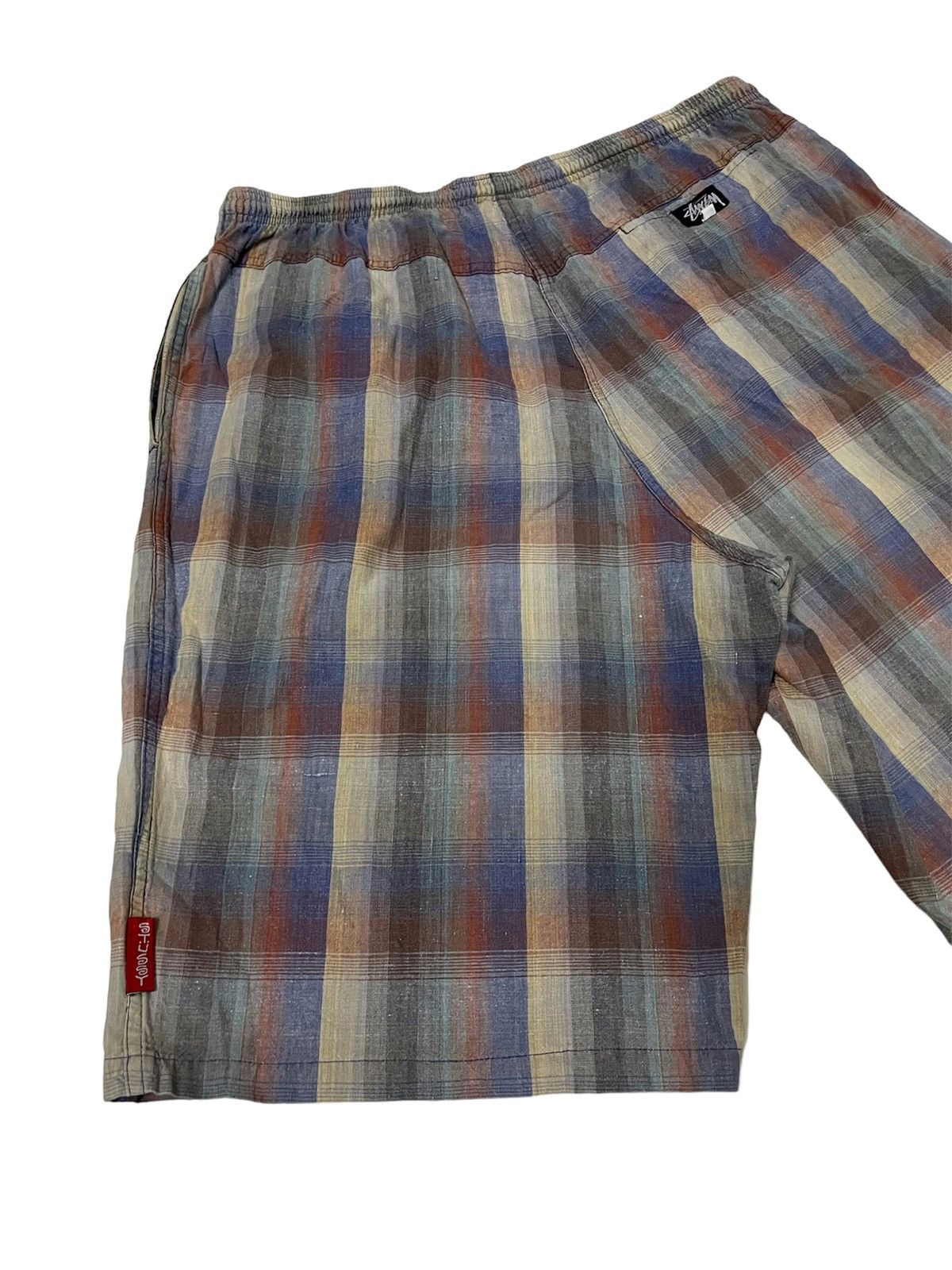 Stussy Vintage Oversized Stussy Fresh Gear Checkered Shorts Pant Size US 38 / EU 54 - 1 Thumbnail