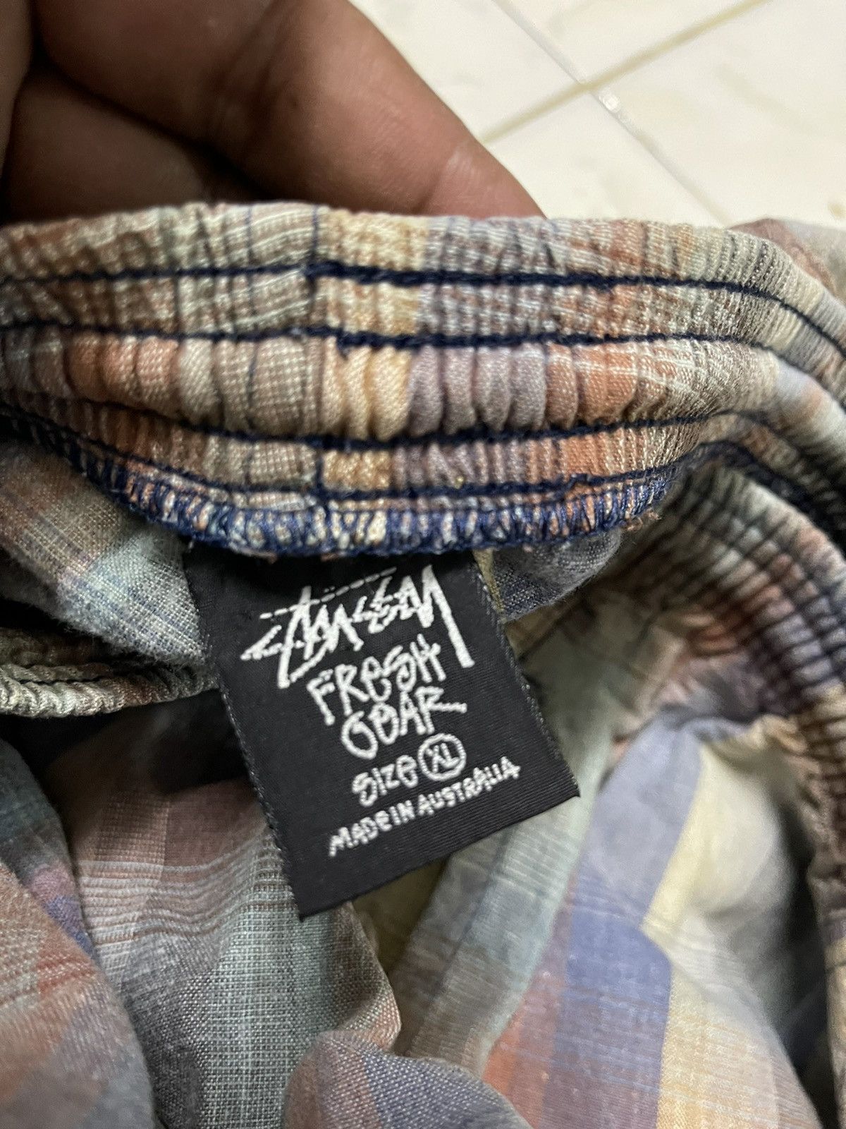 Stussy Vintage Oversized Stussy Fresh Gear Checkered Shorts Pant Size US 38 / EU 54 - 10 Thumbnail