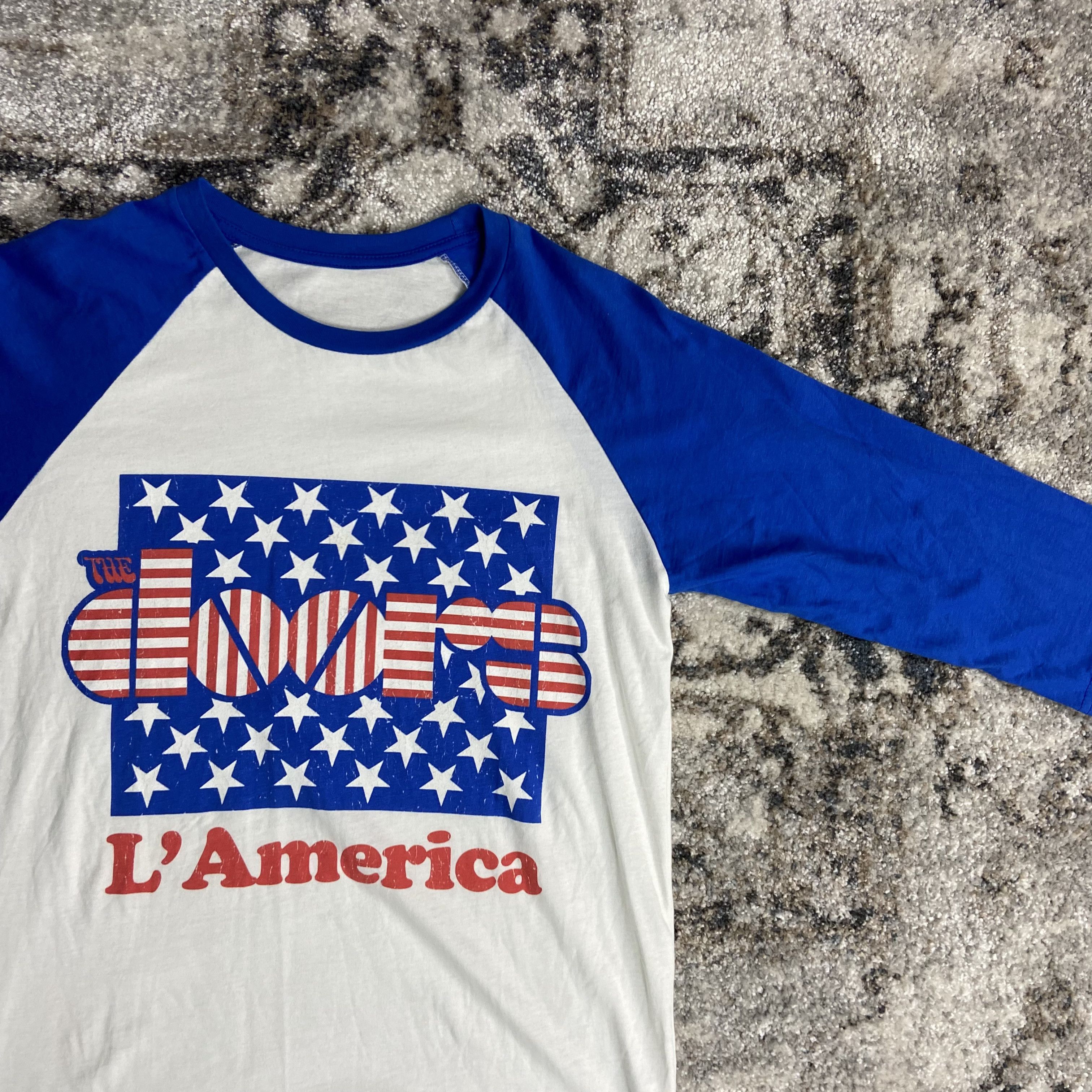 Band Tees DOORS L'AMERICA 1990s VINTAGE 3/4 LONG SLEEVE TEE - № 369 Size US M / EU 48-50 / 2 - 4 Thumbnail