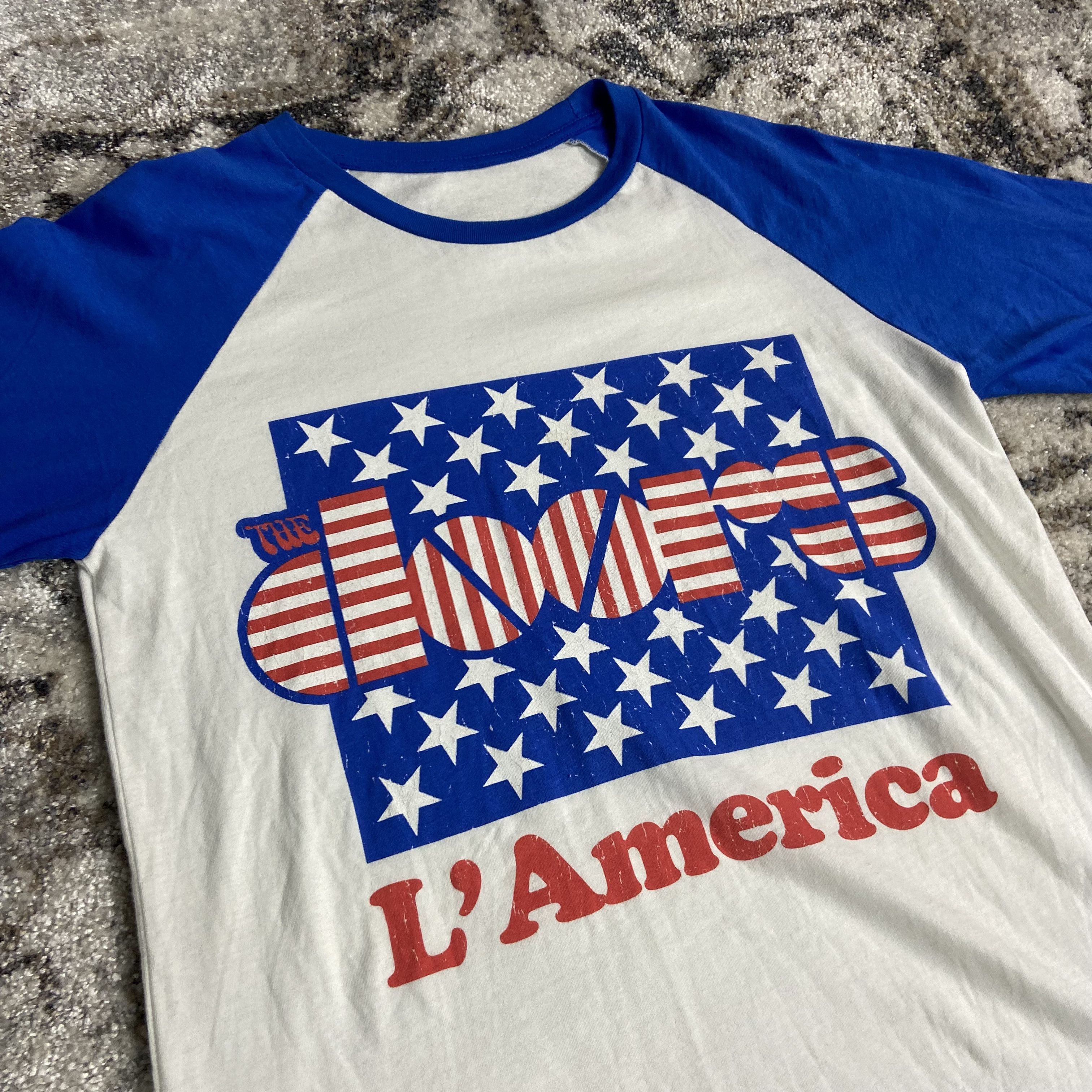 Band Tees DOORS L'AMERICA 1990s VINTAGE 3/4 LONG SLEEVE TEE - № 369 Size US M / EU 48-50 / 2 - 8 Thumbnail