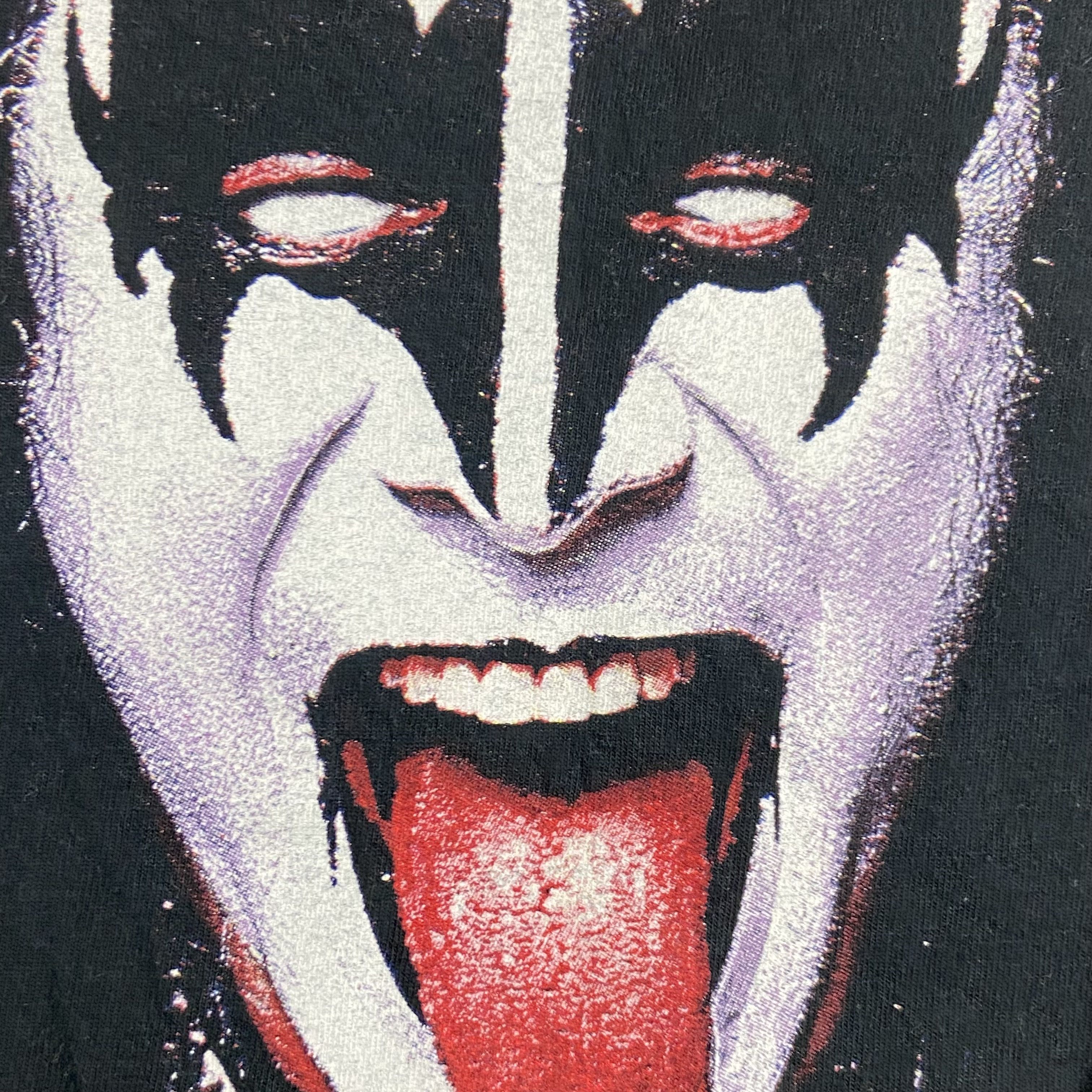 2000s KISS BIG PRINT FACE VERY RARE VINTAGE BAND TEE - № 425