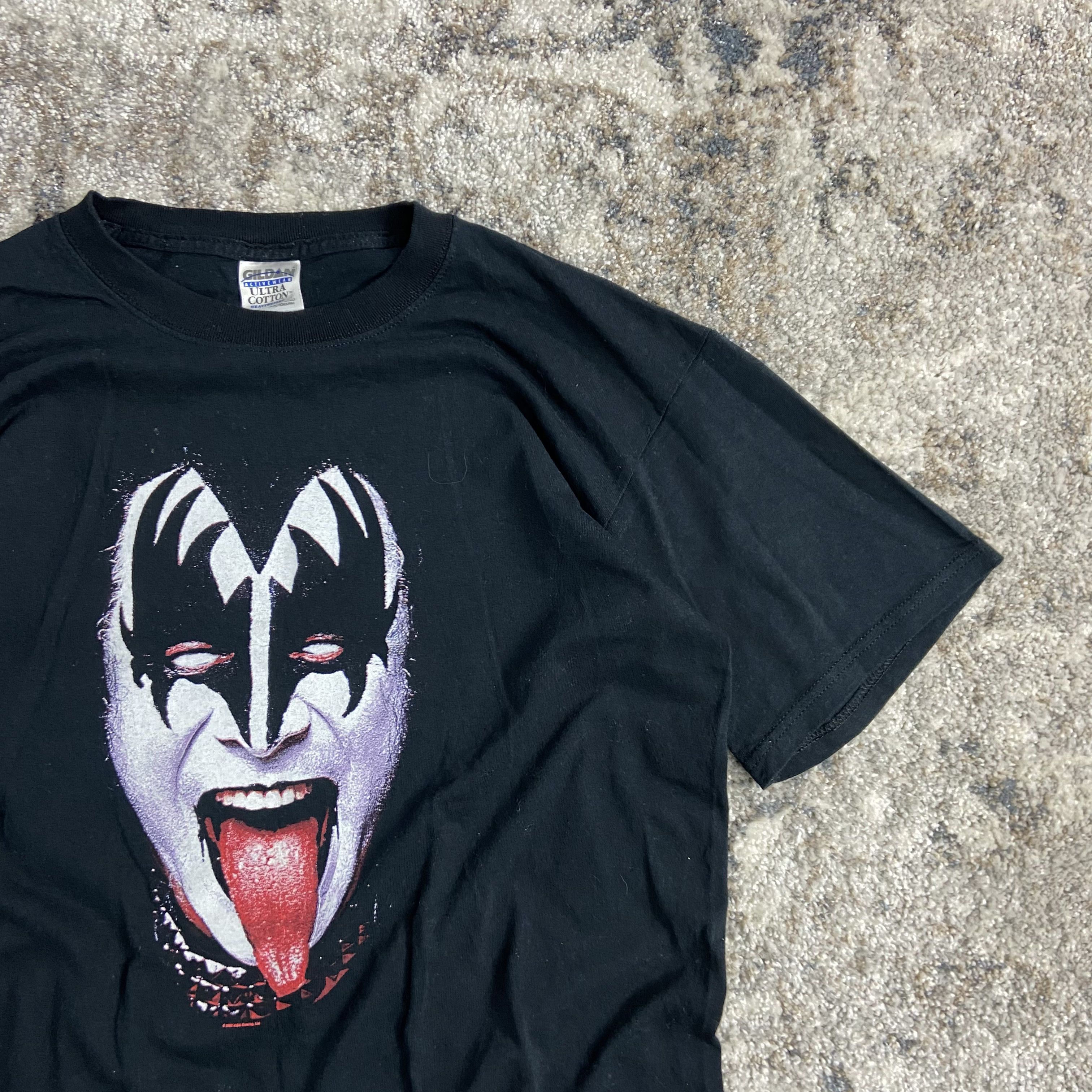 2000s KISS BIG PRINT FACE VERY RARE VINTAGE BAND TEE - № 425