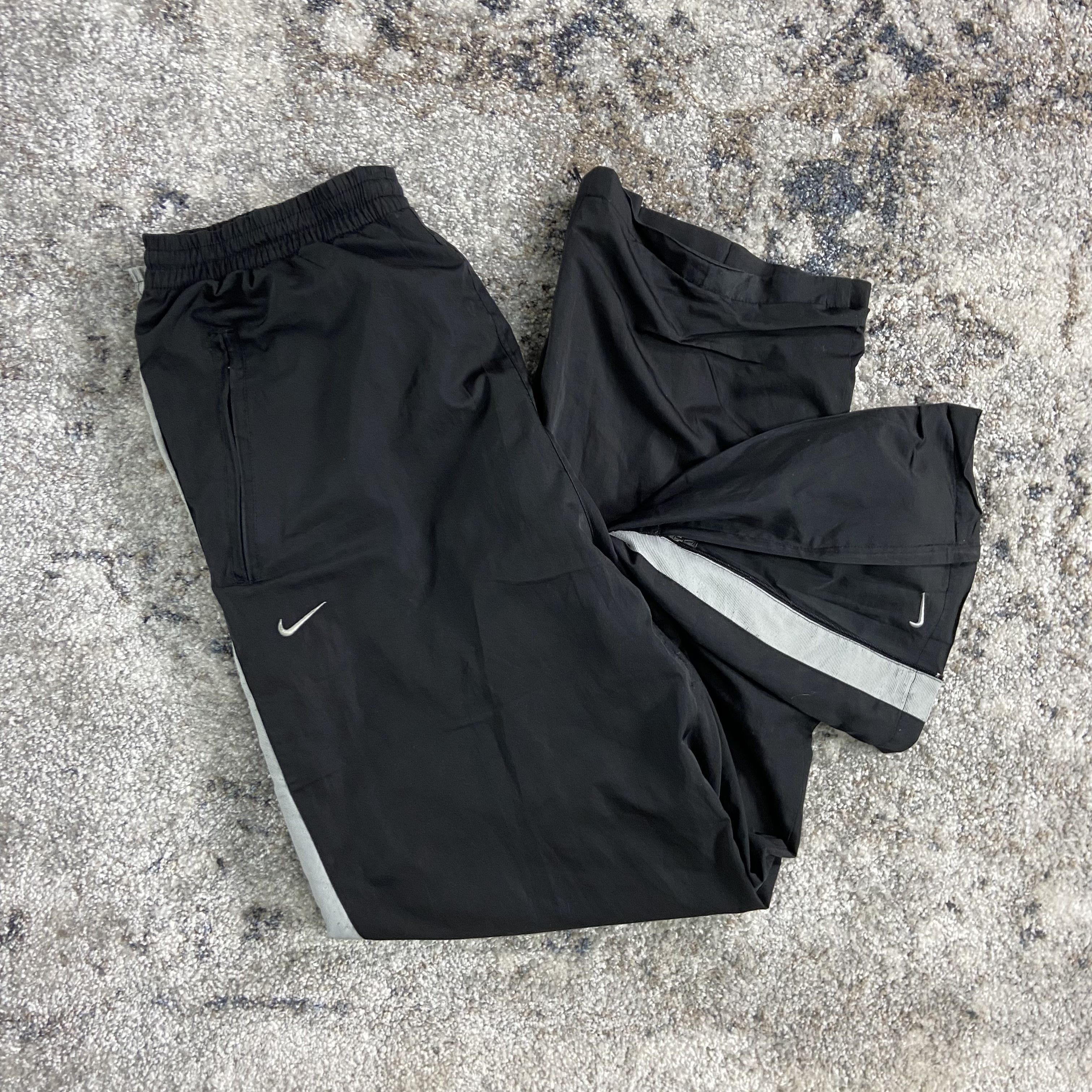 Nike 1990s NIKE NYLON DRILL PANTS Size US 32 / EU 48 - 1 Thumbnail