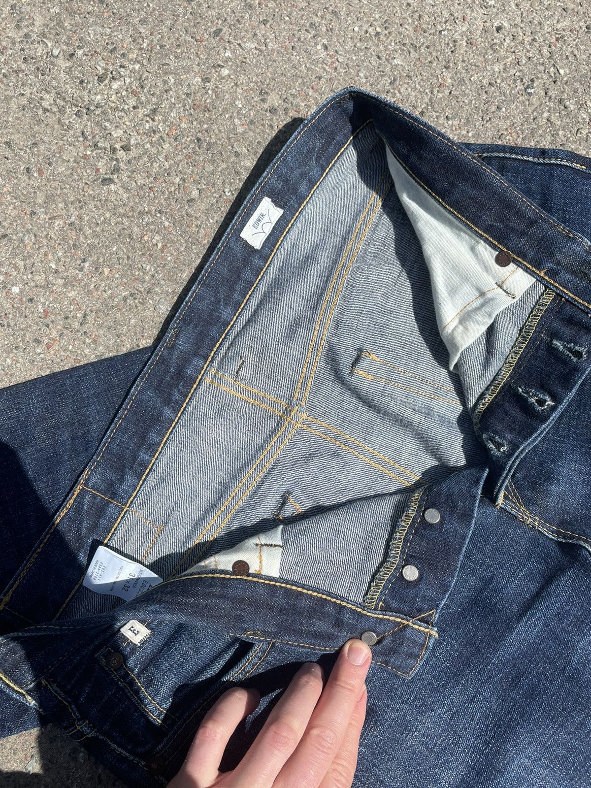 Edwin × Japanese Brand Edwin Japanese Denim Rainbow Selvedge Jeans Made Japan Size US 31 - 7 Thumbnail