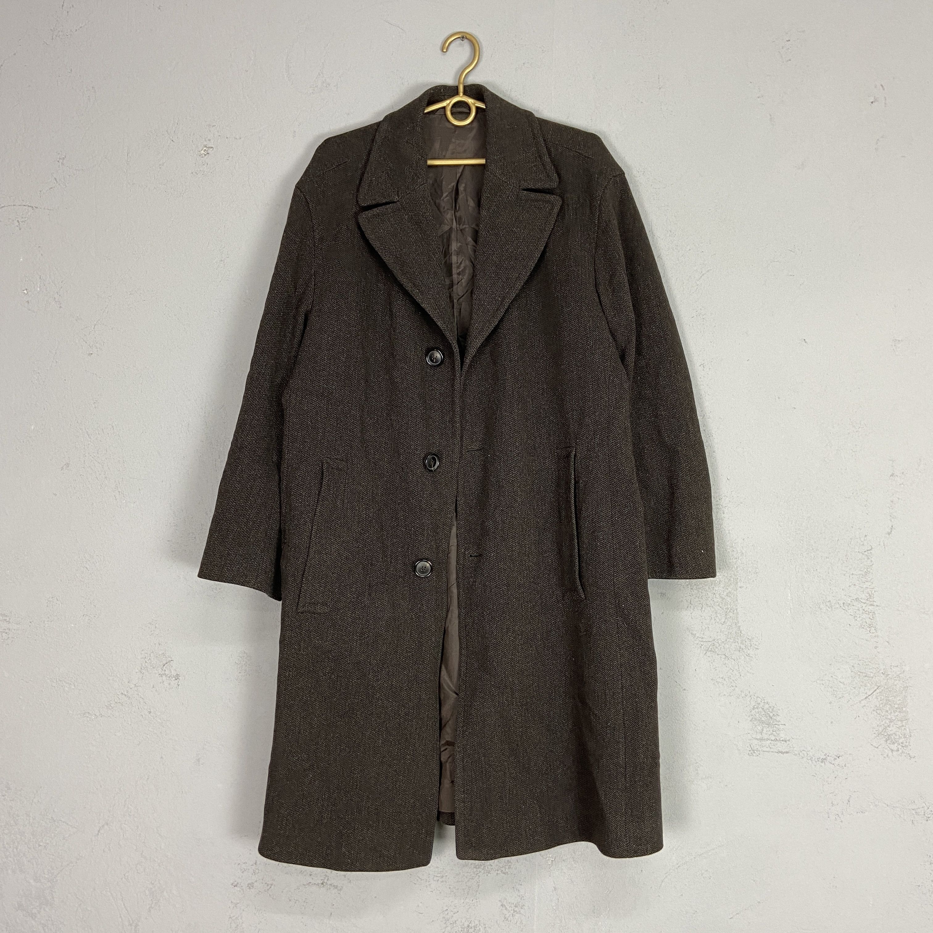 Hugo Boss ARCHIVE HUGO BOSS WOOL TRENCH COAT 1990s Size US M / EU 48-50 / 2 - 1 Thumbnail