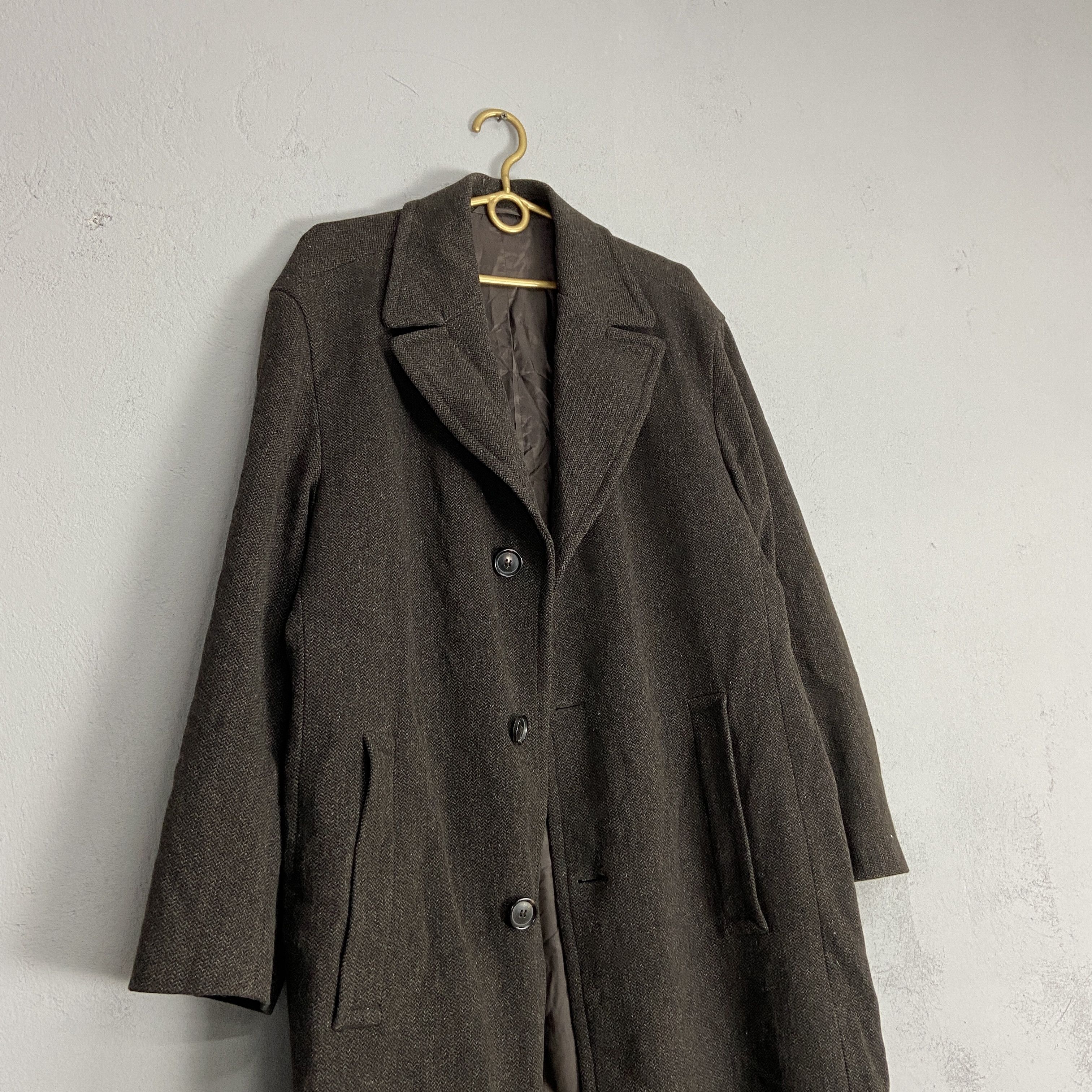 Hugo Boss ARCHIVE HUGO BOSS WOOL TRENCH COAT 1990s Size US M / EU 48-50 / 2 - 2 Thumbnail