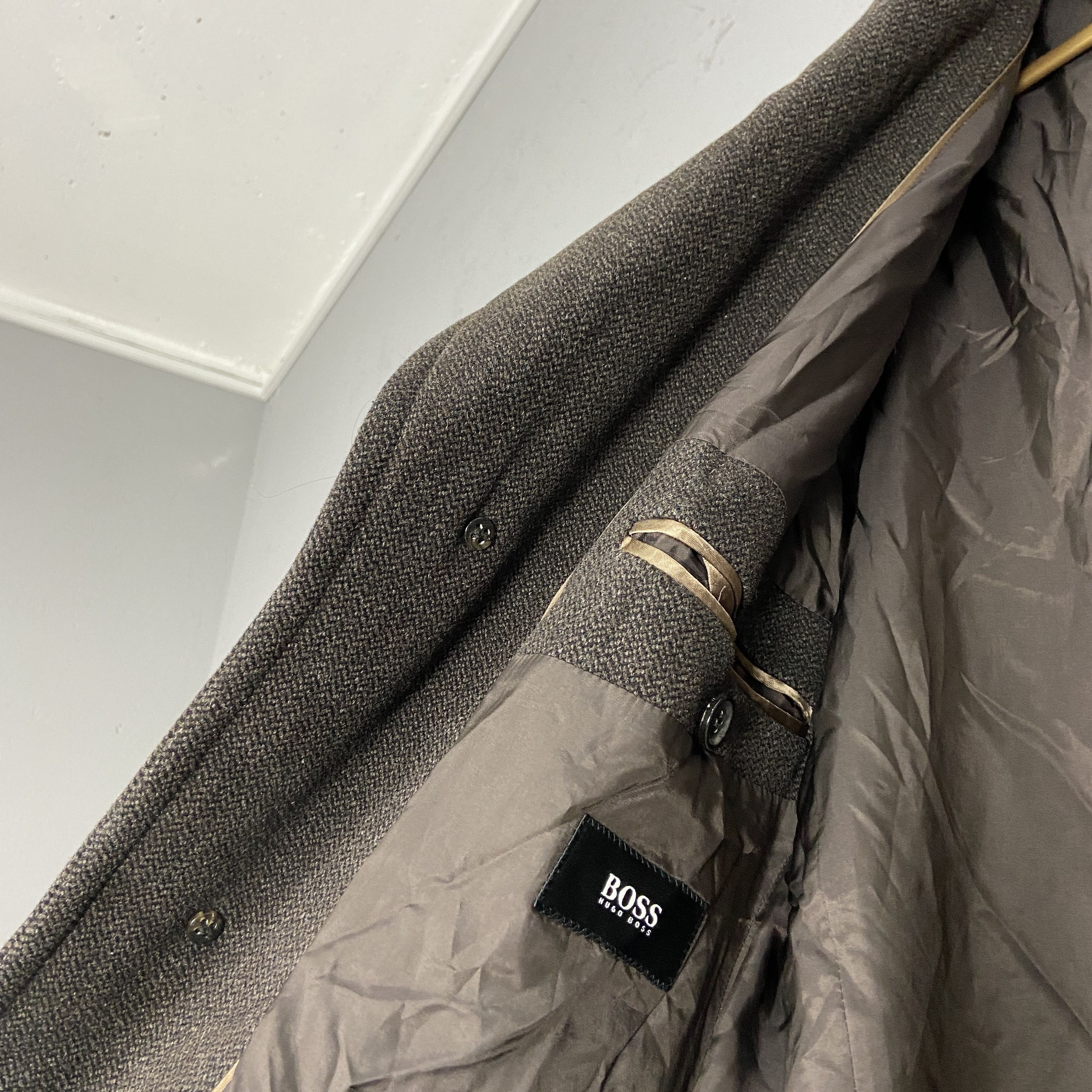 Hugo Boss ARCHIVE HUGO BOSS WOOL TRENCH COAT 1990s Size US M / EU 48-50 / 2 - 3 Thumbnail