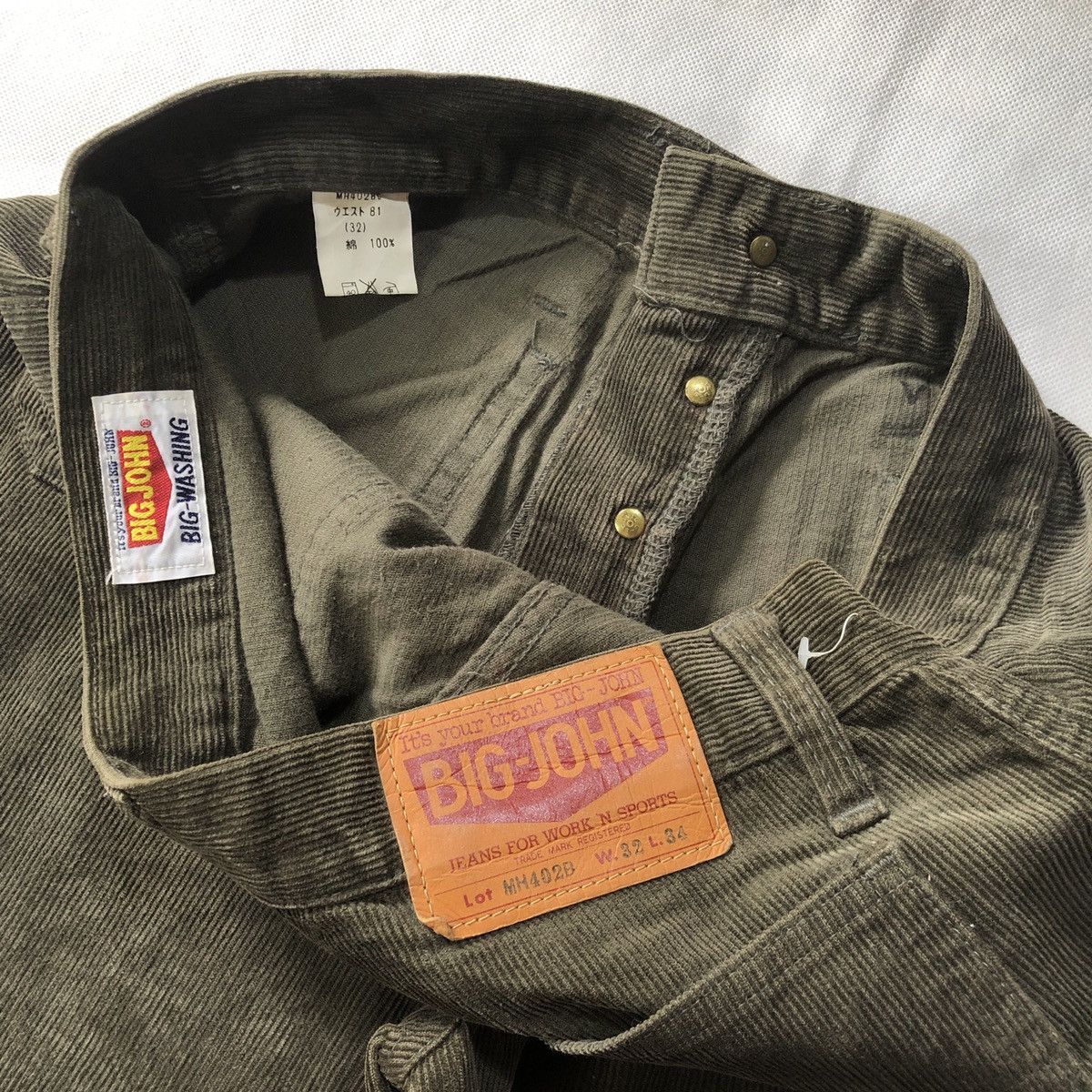 Big John × Vintage Flare! Vintage 70s BigJohn Bootcut Bell Bottom Corduroy Pant Size US 30 / EU 46 - 12 Thumbnail