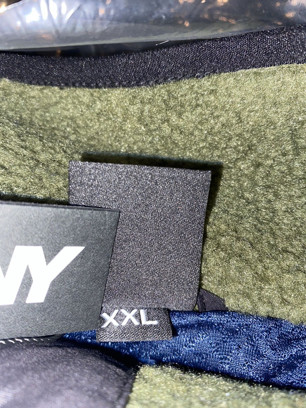 Only NY Only NY Color Blocking Fleece Full Zip Navy/Green/Cream XXL Size US XXL / EU 58 / 5 - 5 Thumbnail