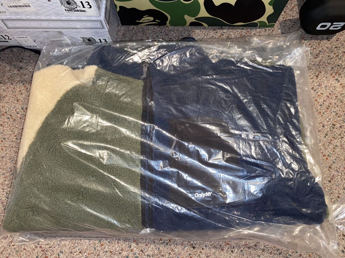 Only NY Only NY Color Blocking Fleece Full Zip Navy/Green/Cream XXL Size US XXL / EU 58 / 5 - 4 Thumbnail