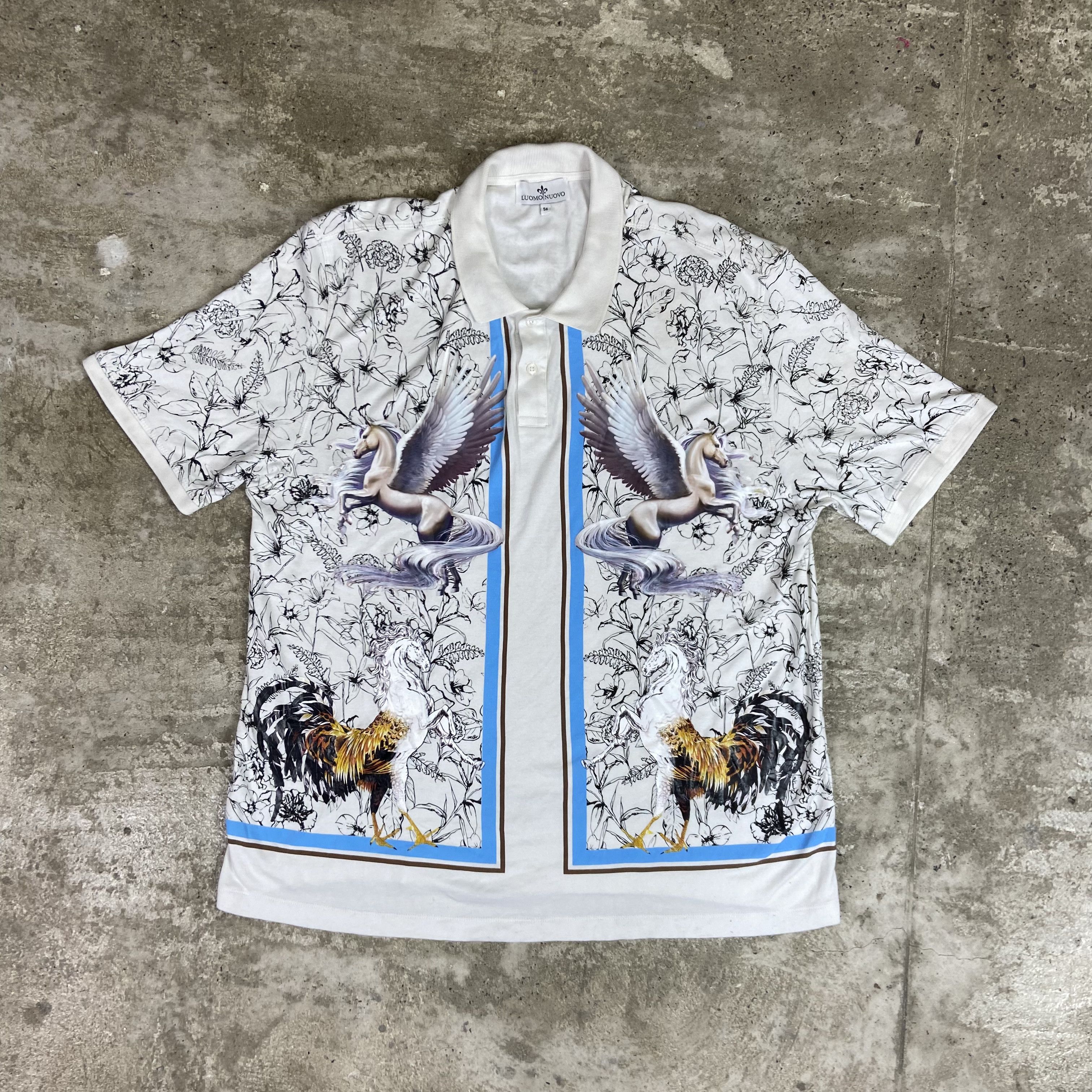 Other 1990s L'UOMO UOVO ARCHIVE RENAISSANCE PRINTED SHIRT - № 356 Size US L / EU 52-54 / 3 - 1 Thumbnail