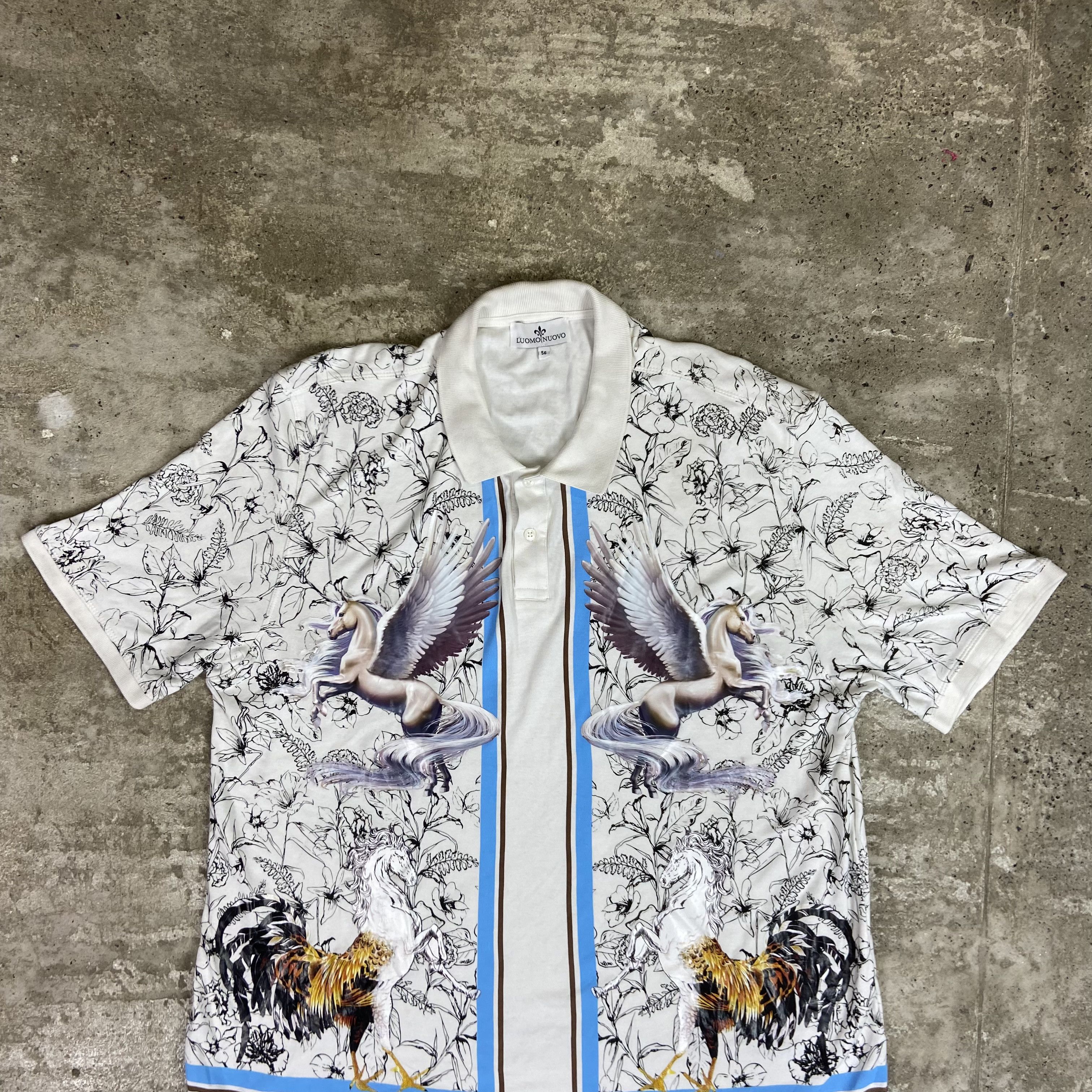 Other 1990s L'UOMO UOVO ARCHIVE RENAISSANCE PRINTED SHIRT - № 356 Size US L / EU 52-54 / 3 - 3 Thumbnail