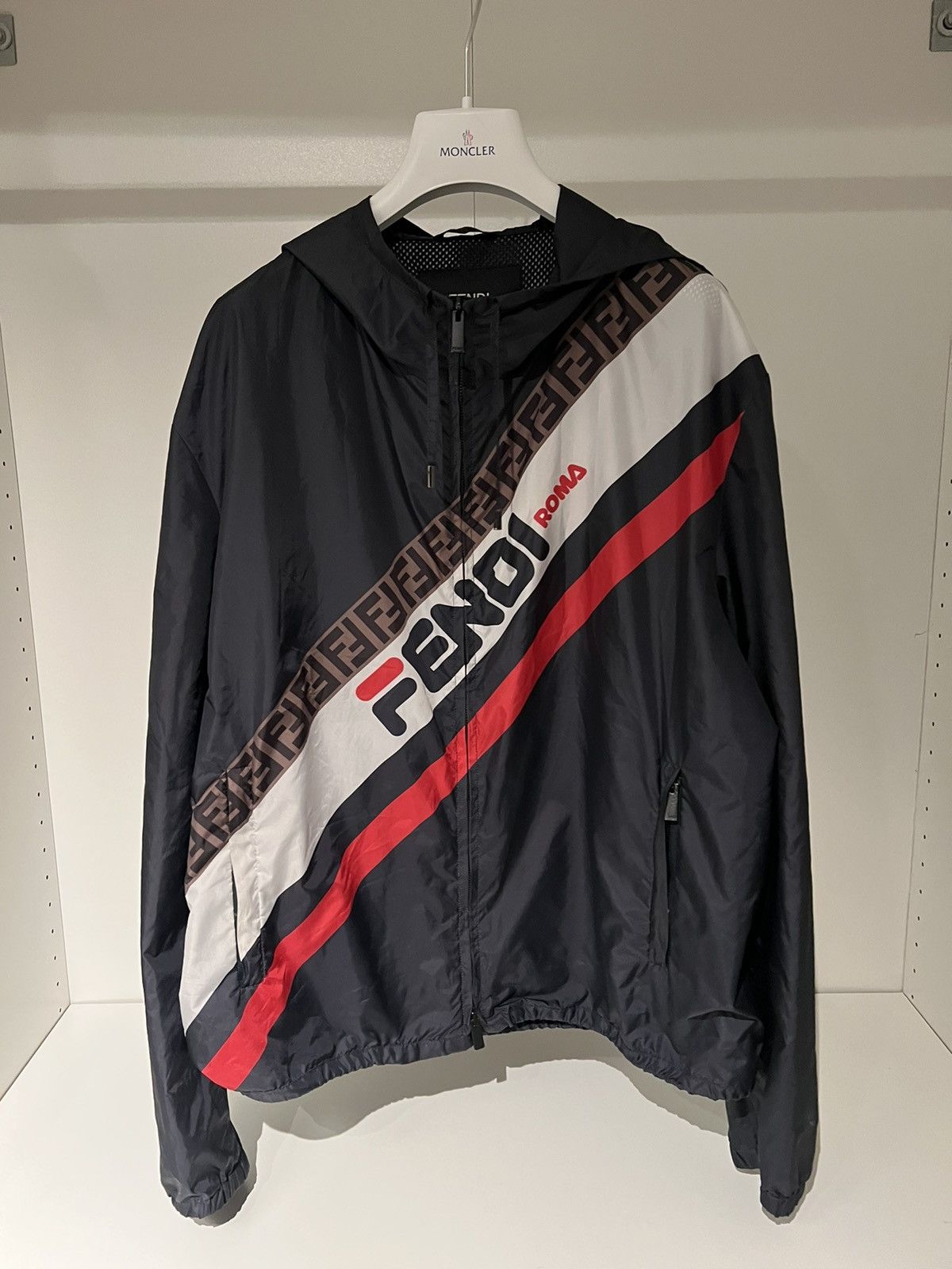 Fendi Blue nylon windbreaker Grailed
