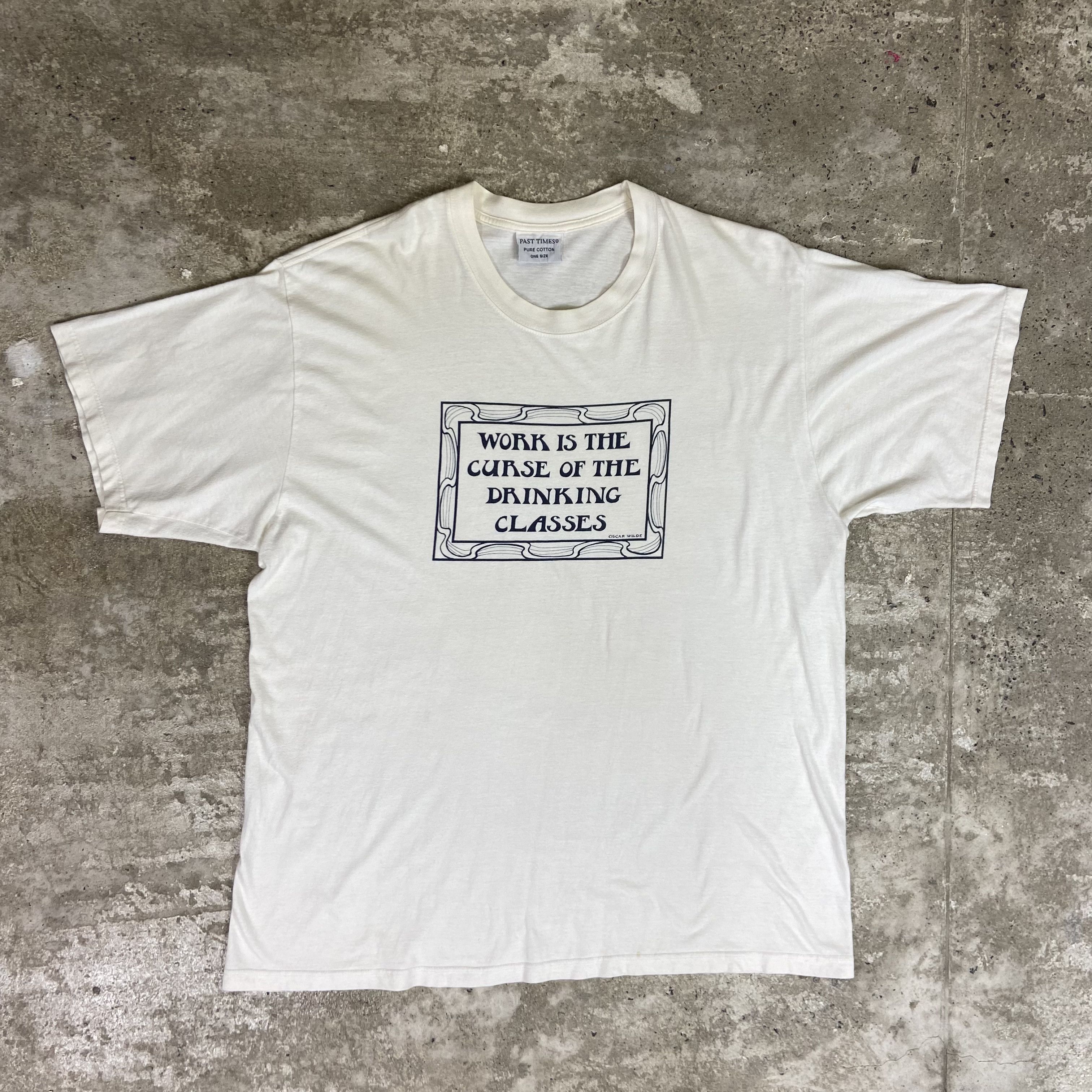 Vintage 1980s OSCAR WILDE - SINGLE STITCH RARE ARCHIVE TEE - 845 Size US XL / EU 56 / 4 - 2 Thumbnail