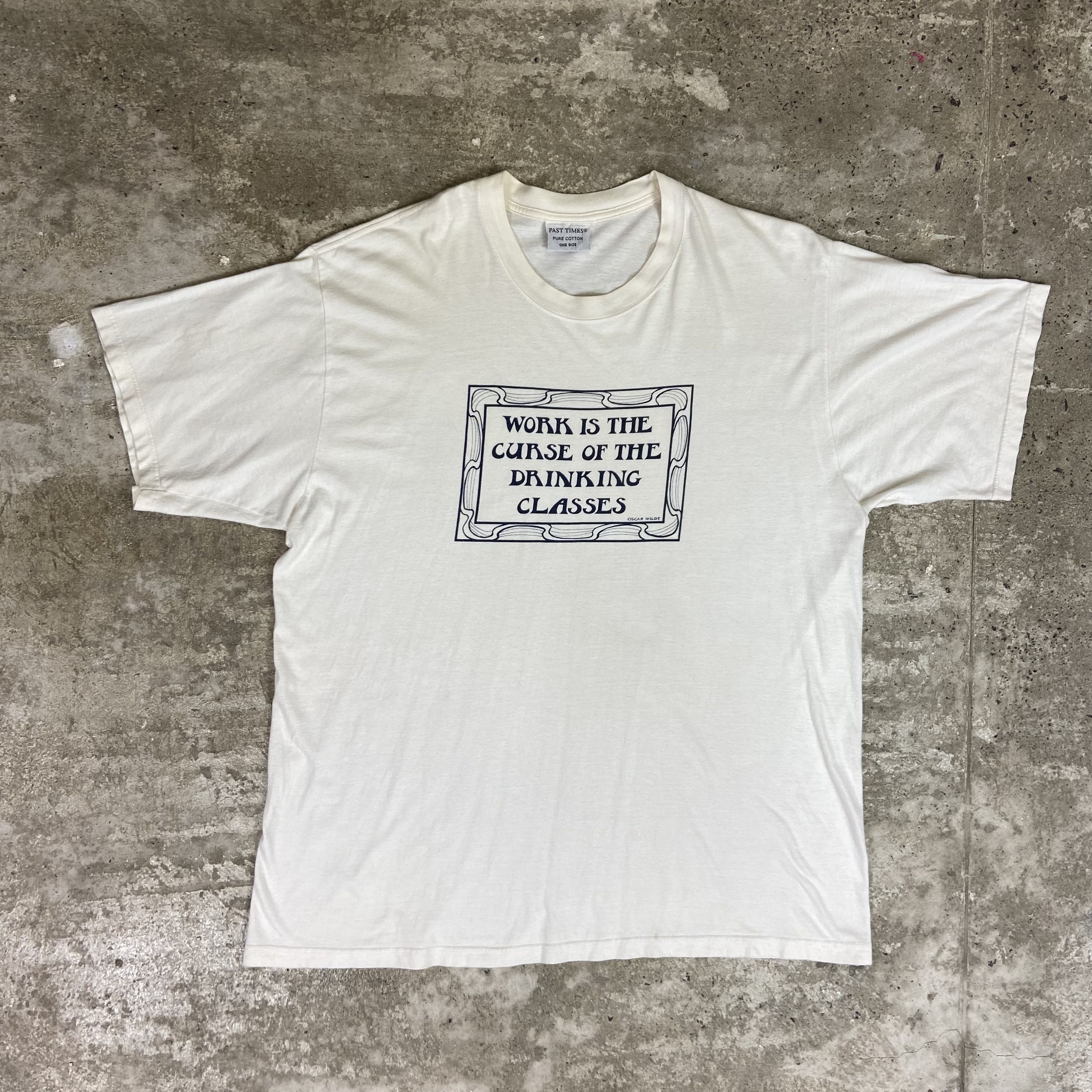 Vintage 1980s OSCAR WILDE - SINGLE STITCH RARE ARCHIVE TEE - 845 Size US XL / EU 56 / 4 - 1 Thumbnail
