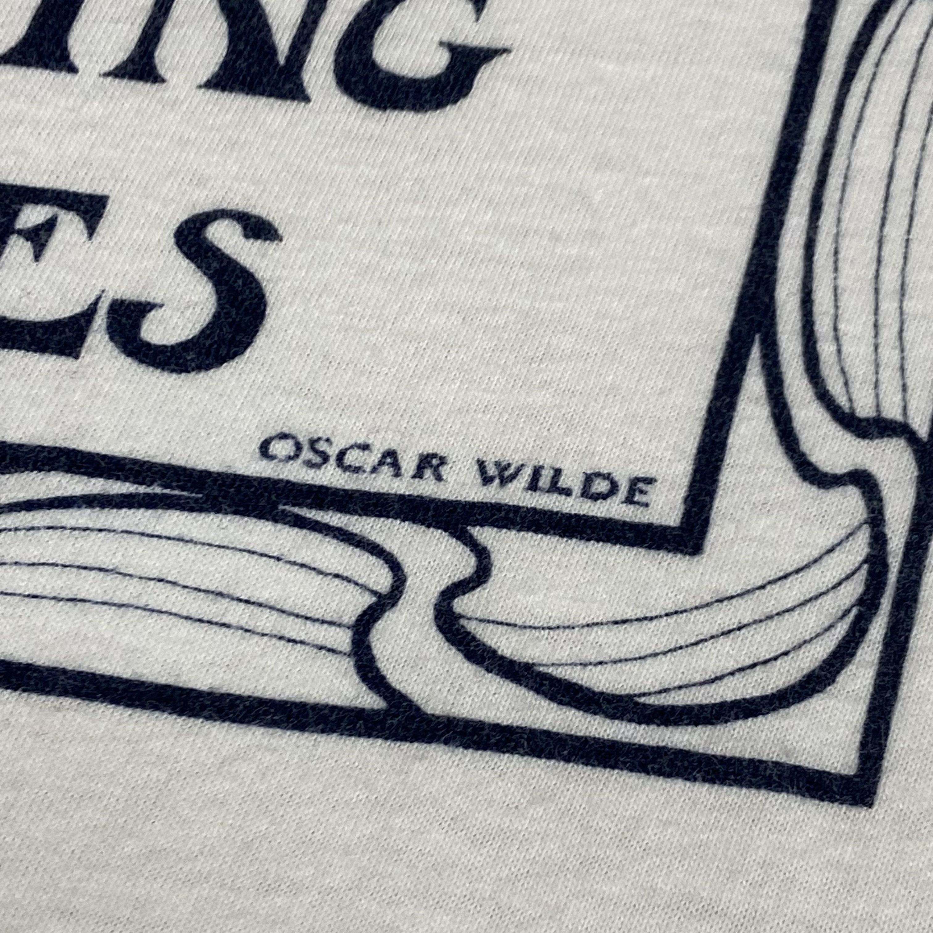 Vintage 1980s OSCAR WILDE - SINGLE STITCH RARE ARCHIVE TEE - 845 Size US XL / EU 56 / 4 - 7 Thumbnail