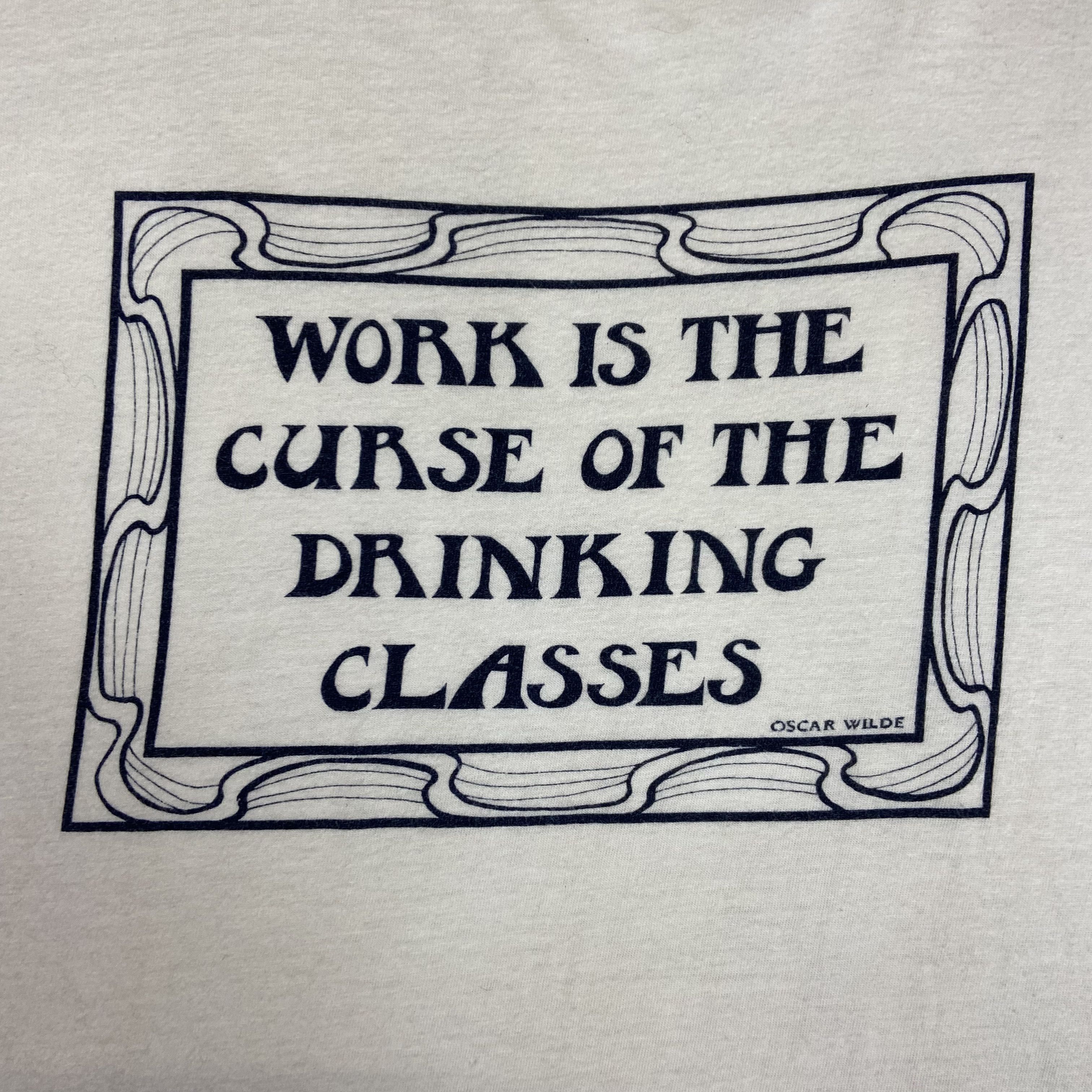 Vintage 1980s OSCAR WILDE - SINGLE STITCH RARE ARCHIVE TEE - 845 Size US XL / EU 56 / 4 - 6 Thumbnail