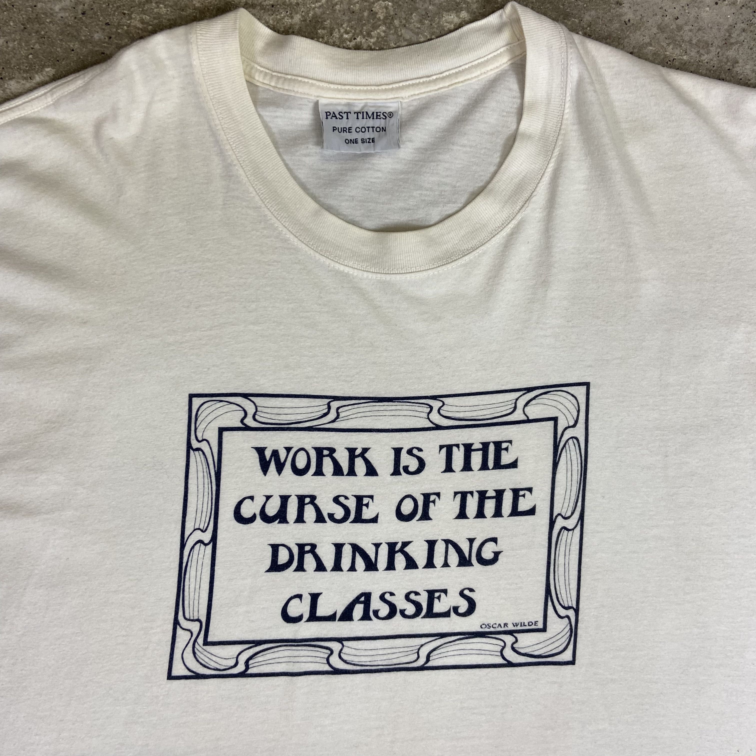 Vintage 1980s OSCAR WILDE - SINGLE STITCH RARE ARCHIVE TEE - 845 Size US XL / EU 56 / 4 - 5 Thumbnail