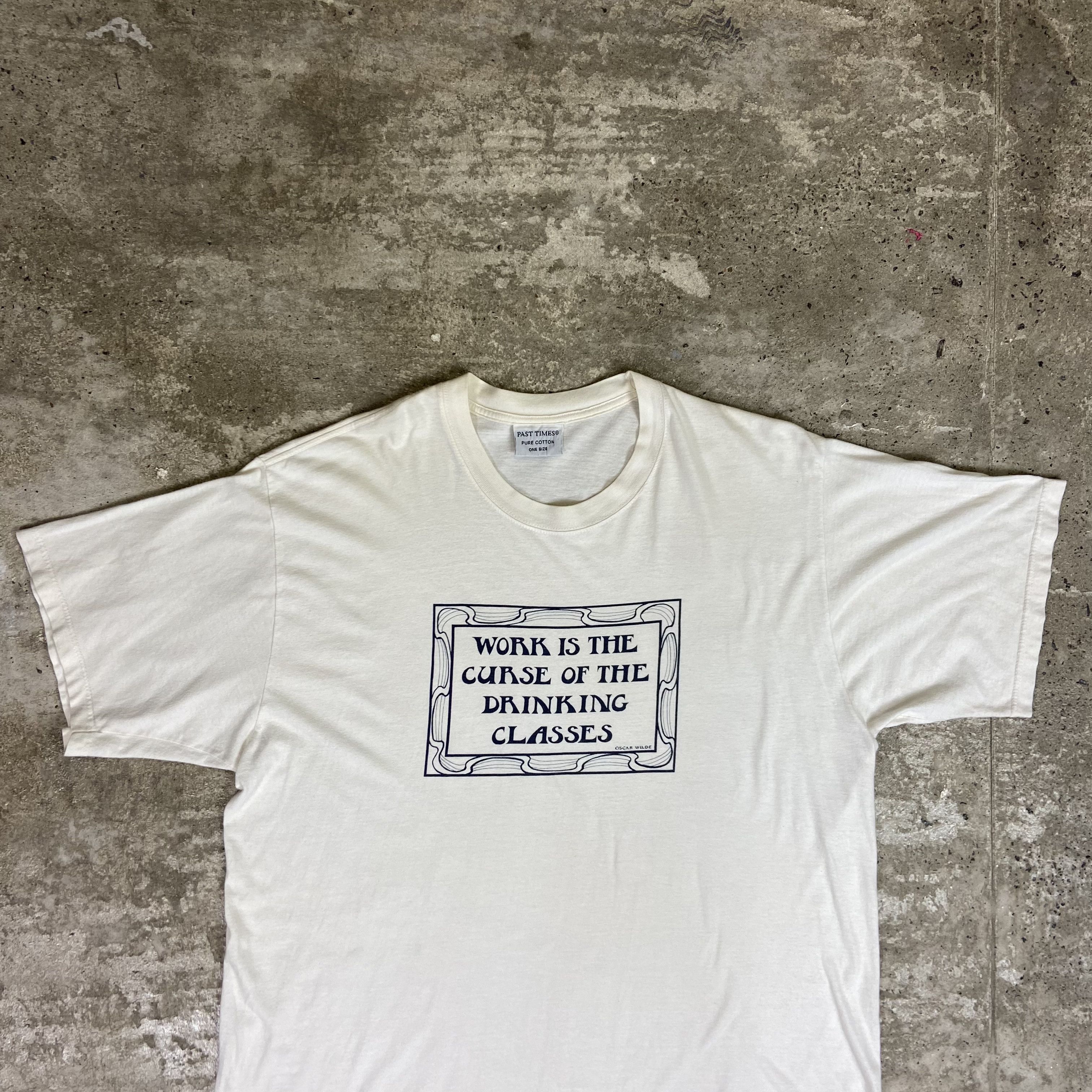Vintage 1980s OSCAR WILDE - SINGLE STITCH RARE ARCHIVE TEE - 845 Size US XL / EU 56 / 4 - 3 Thumbnail