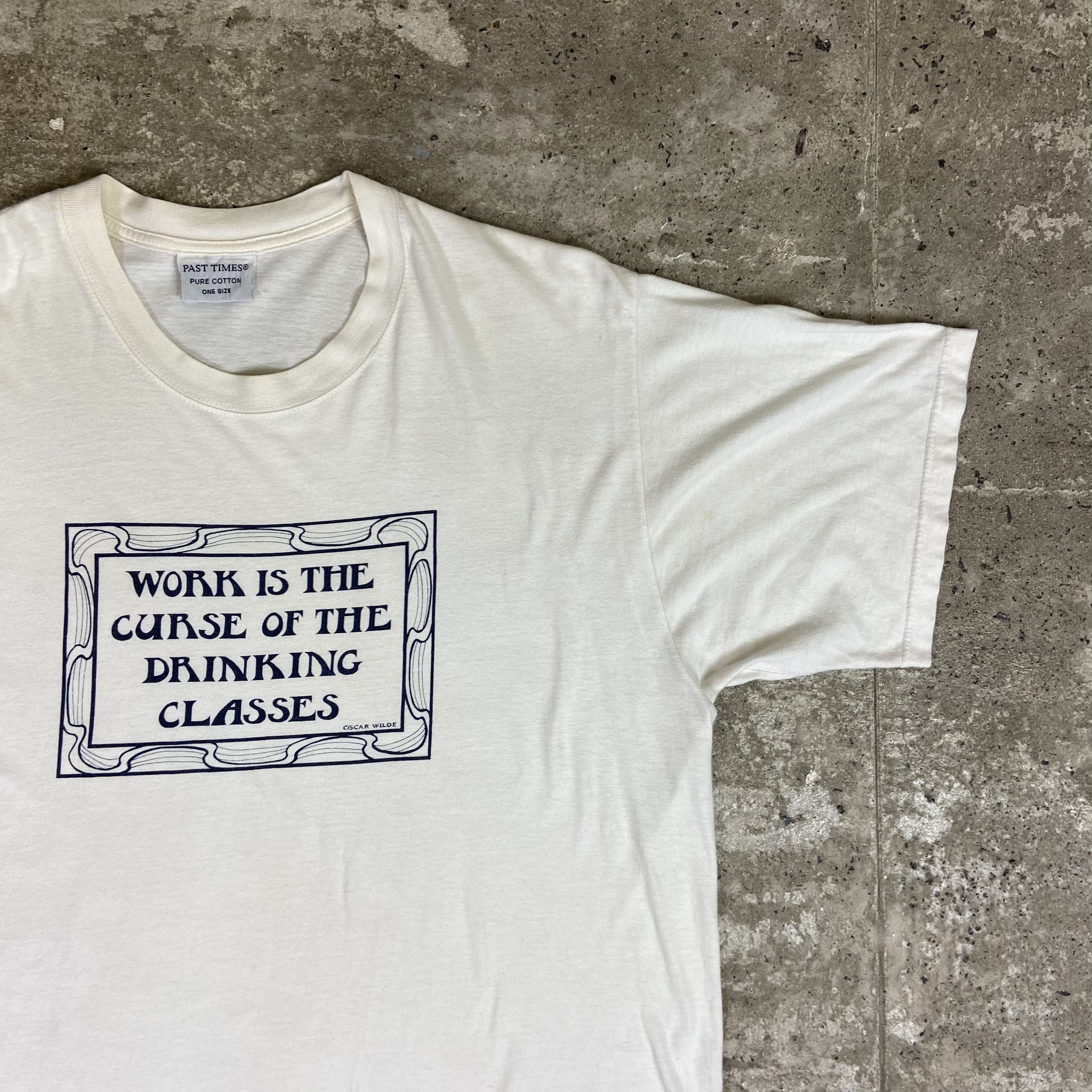 Vintage 1980s OSCAR WILDE - SINGLE STITCH RARE ARCHIVE TEE - 845 Size US XL / EU 56 / 4 - 4 Thumbnail