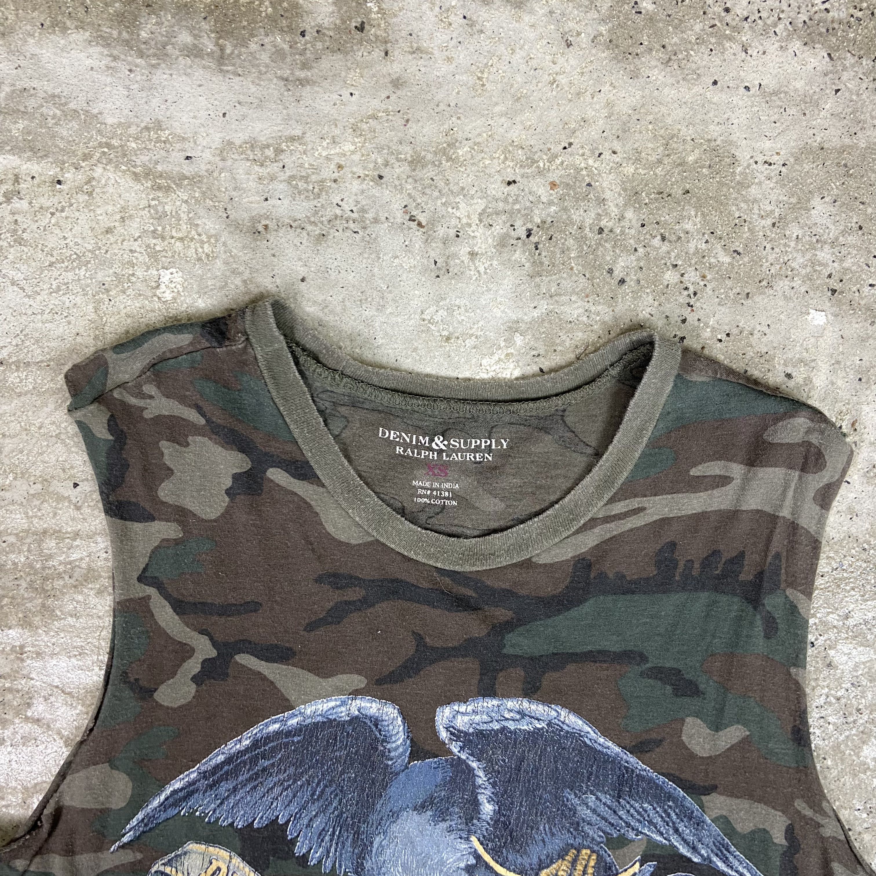 Ralph Lauren RALPH LAUREN Y2K VINTAGE RARE CAMO TANK TOP - 726 Size US S / EU 44-46 / 1 - 2 Thumbnail