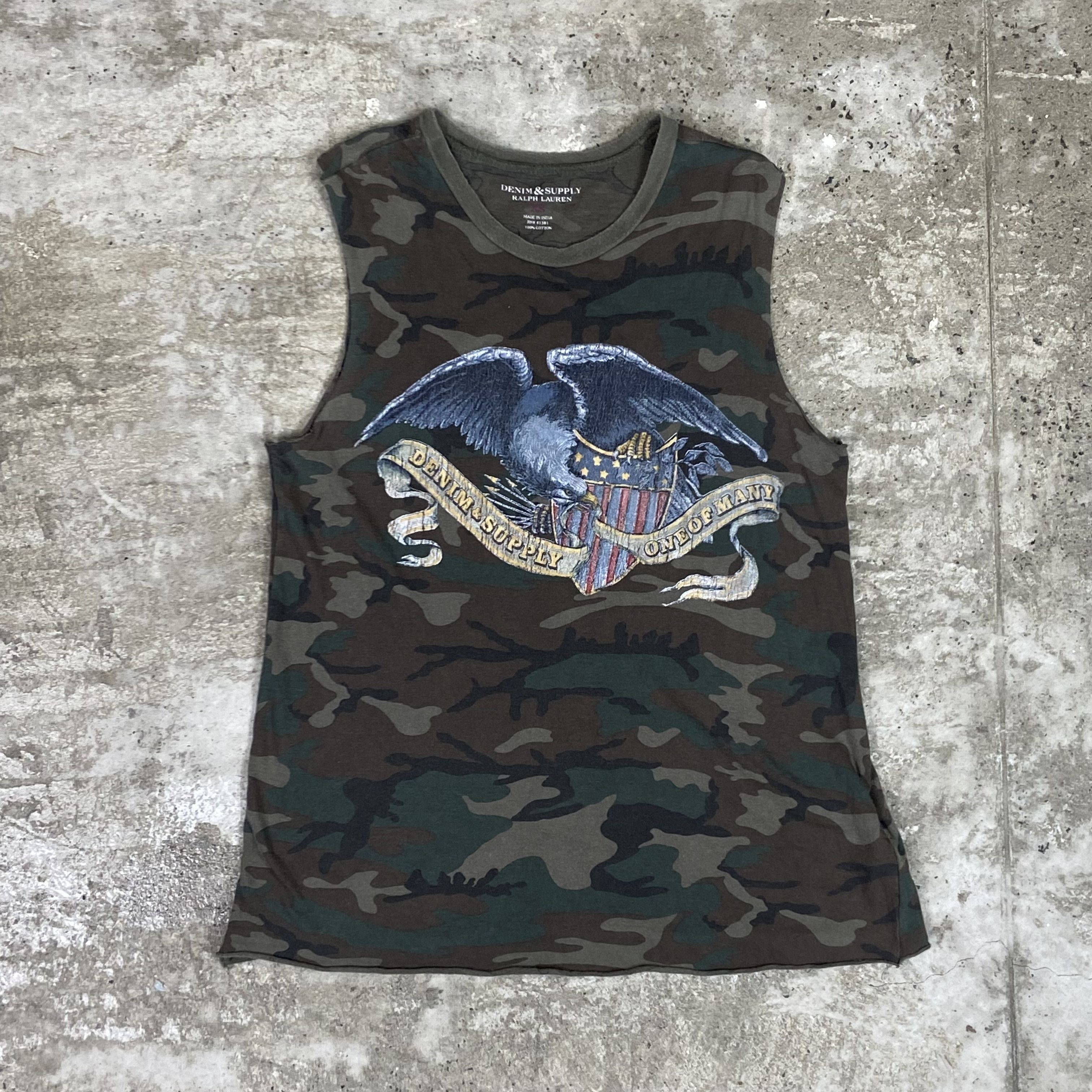 Ralph Lauren RALPH LAUREN Y2K VINTAGE RARE CAMO TANK TOP - 726 Size US S / EU 44-46 / 1 - 1 Thumbnail
